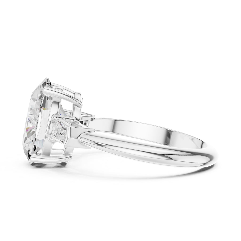 The Promise Trilogy 3ct White Gold Oval