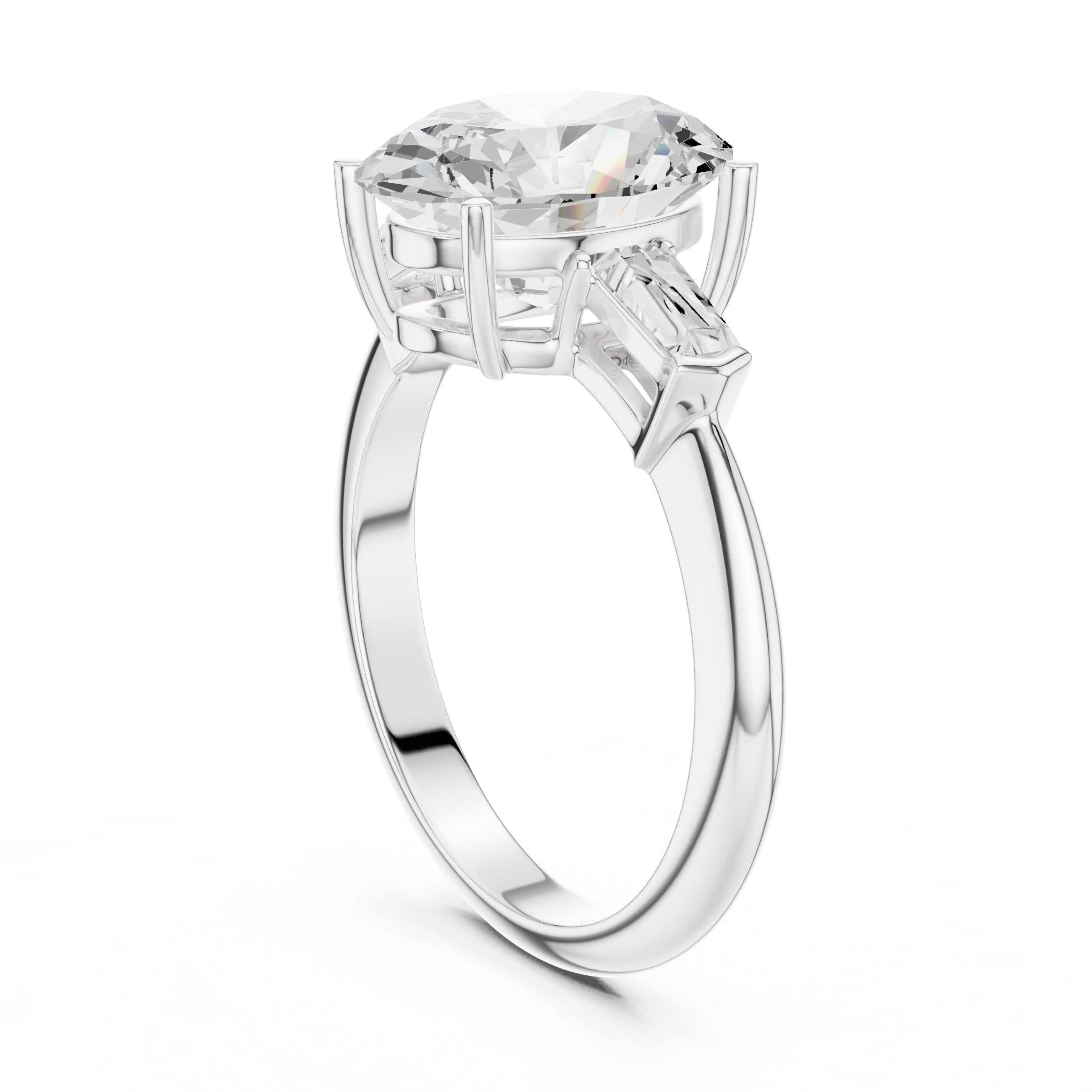 The Promise Trilogy 3ct White Gold Oval