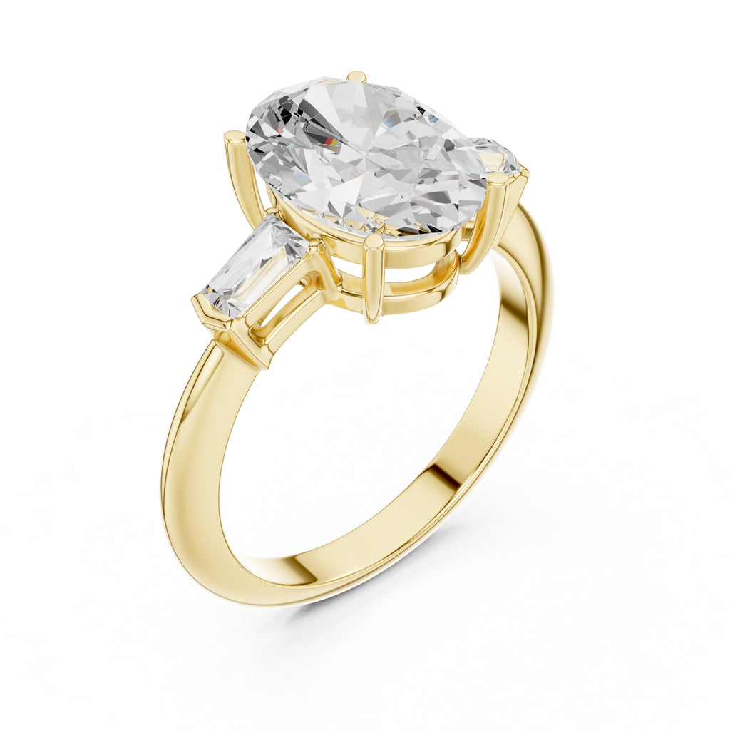 The Promise Trilogy 3ct Yellow Gold Oval