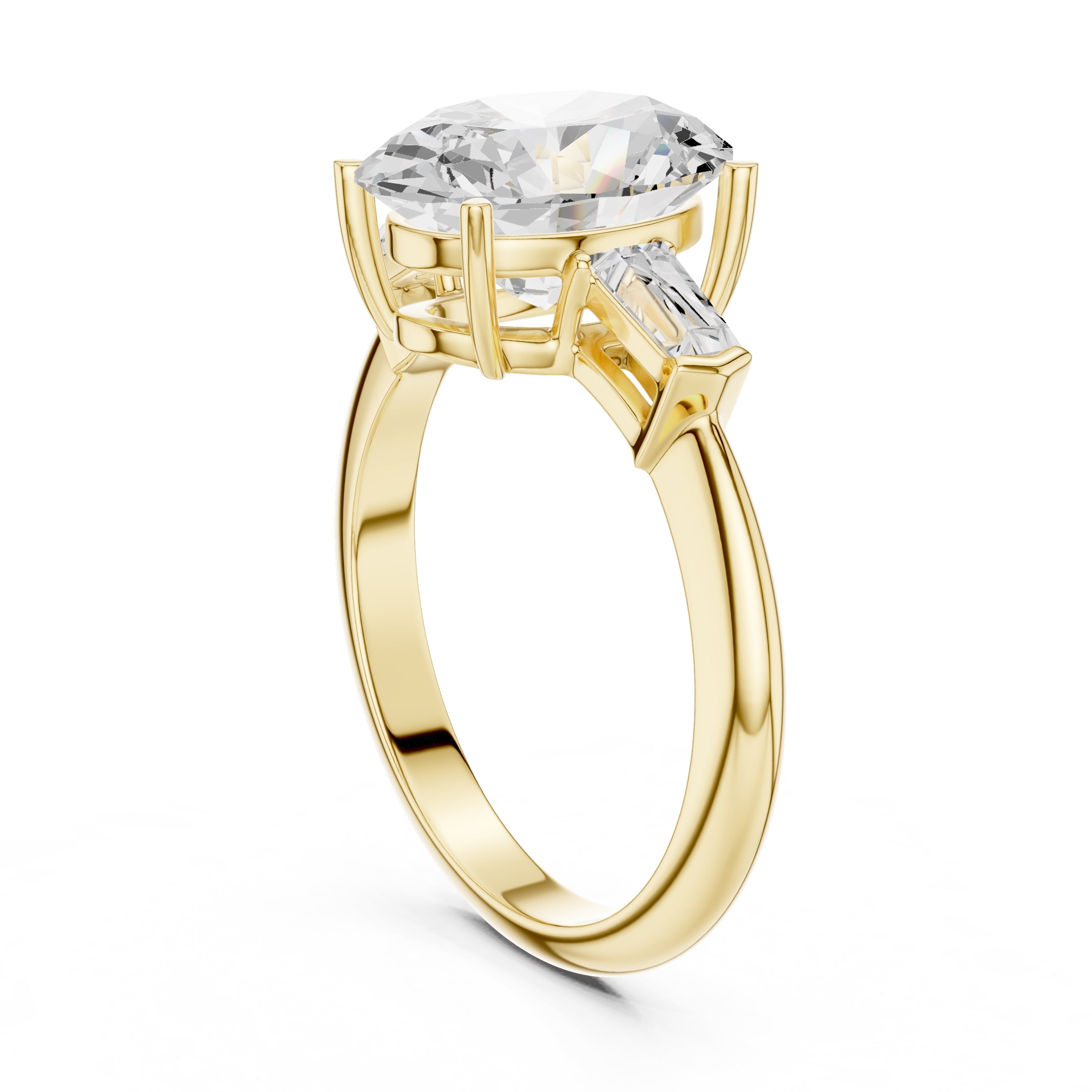 The Promise Trilogy 3ct Yellow Gold Oval