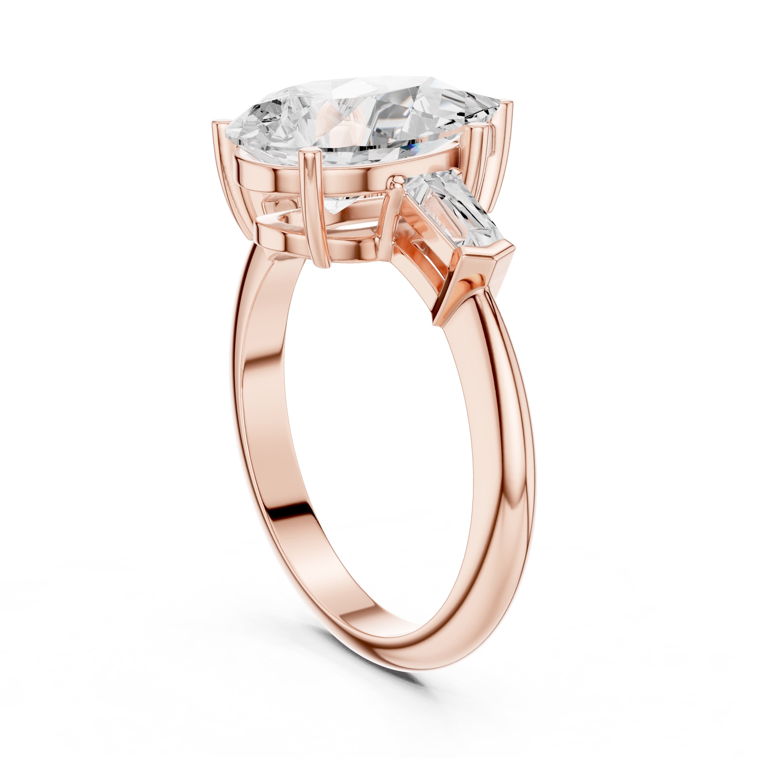 The Promise Trilogy 3ct Rose Gold Pear