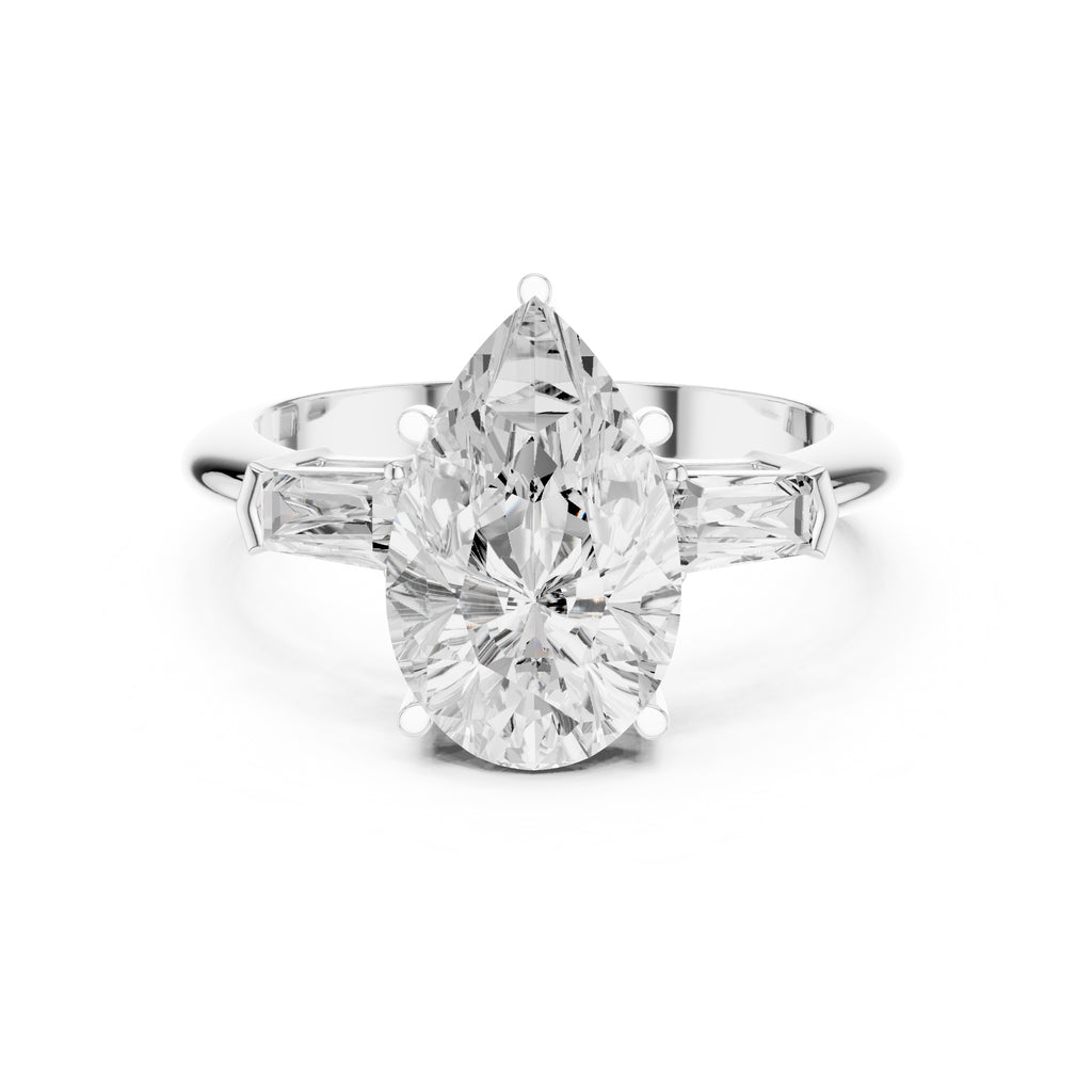 The Promise Trilogy 3ct White Gold Pear