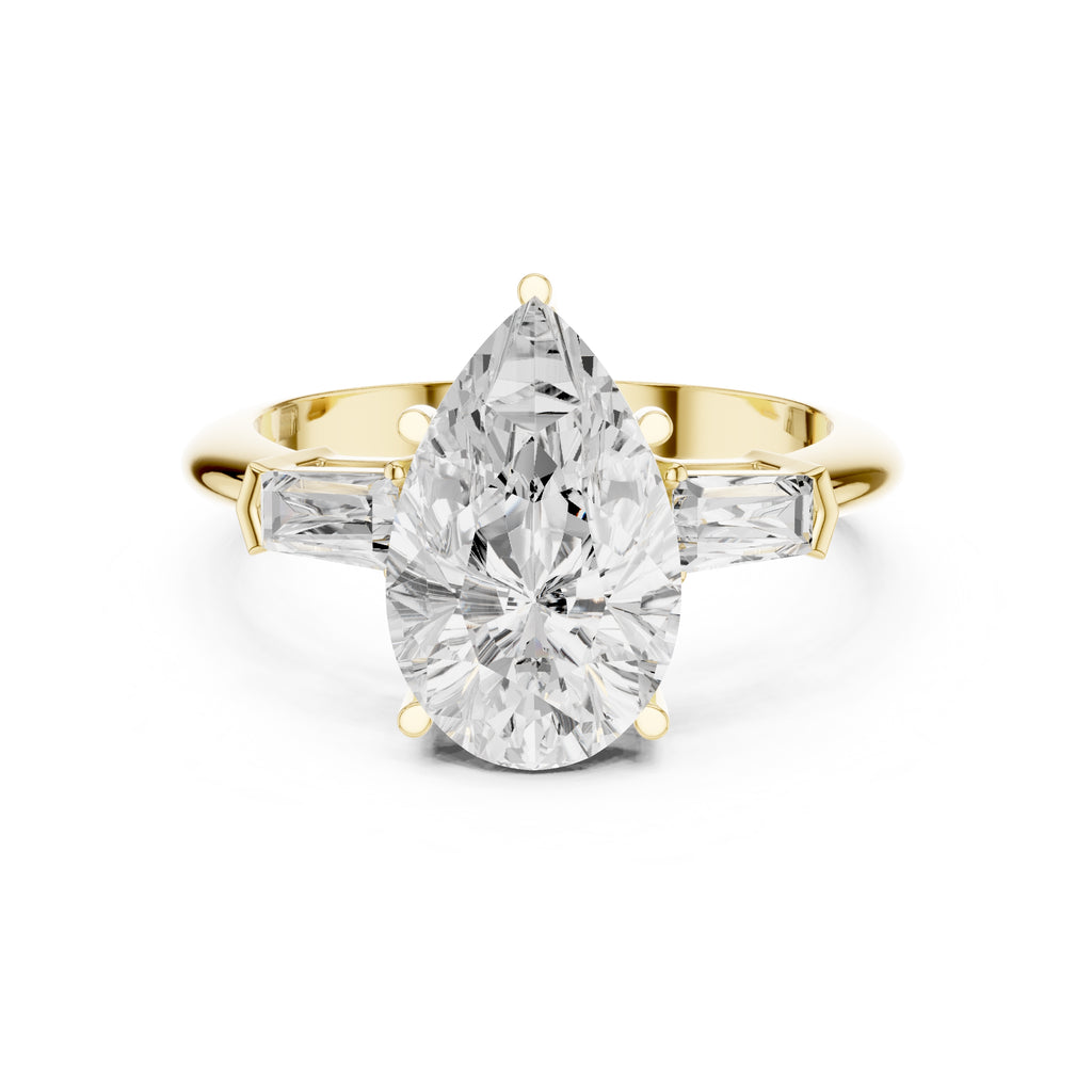The Promise Trilogy 3ct Yellow Gold Pear