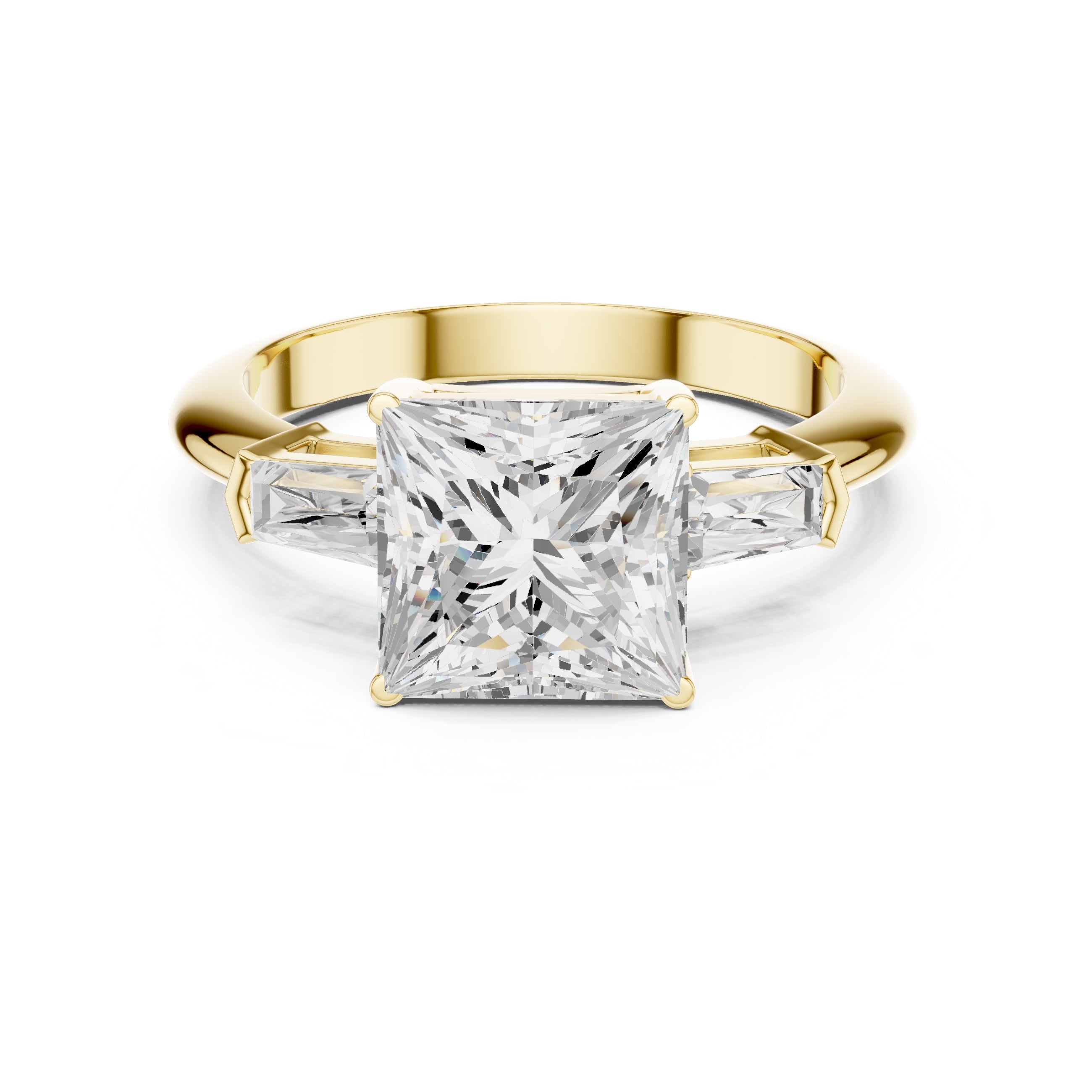 The Promise Trilogy 3ct Yellow Gold Princess
