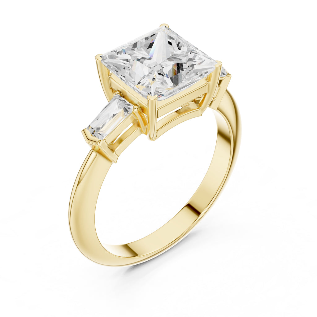 The Promise Trilogy 3ct Yellow Gold Princess