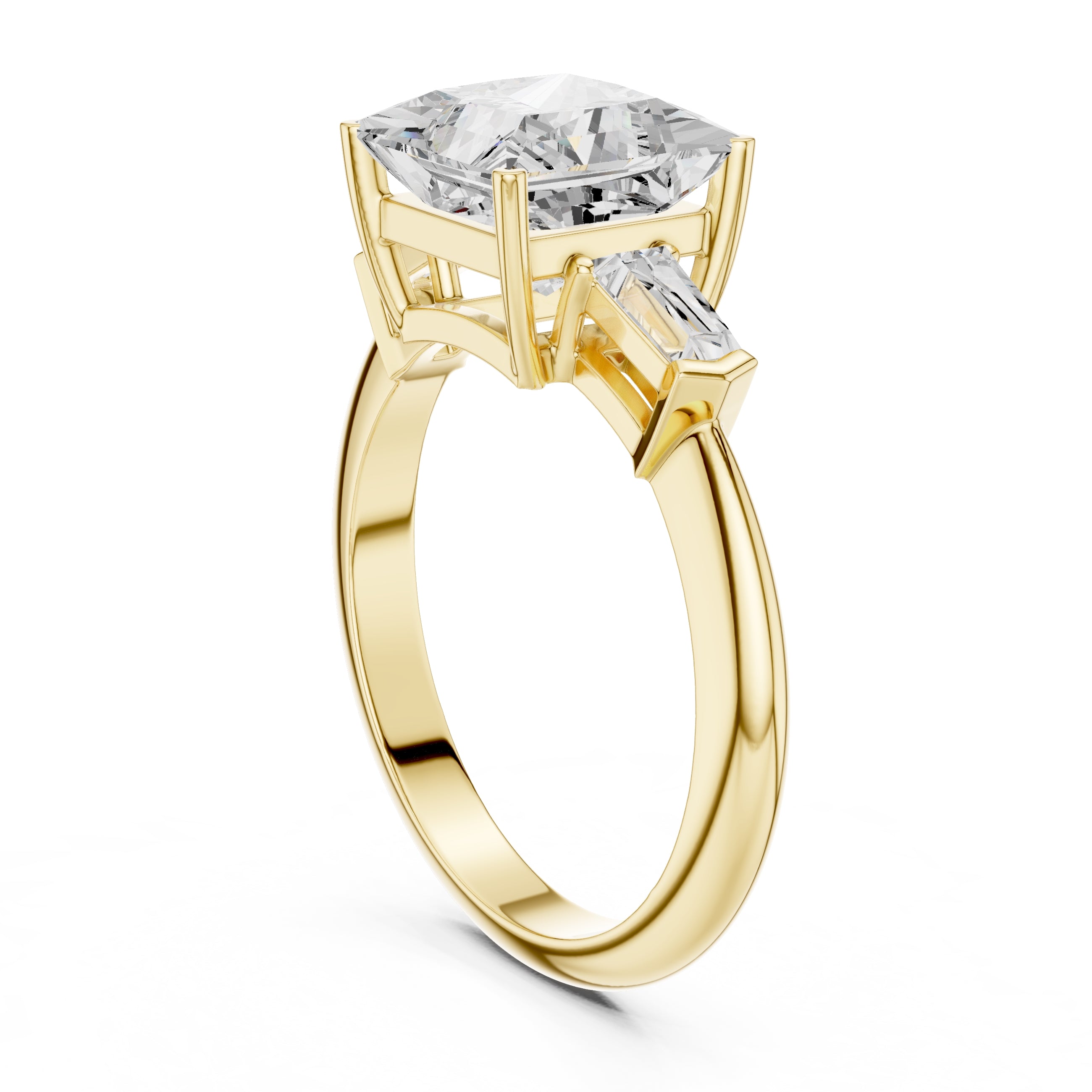 The Promise Trilogy 3ct Yellow Gold Princess