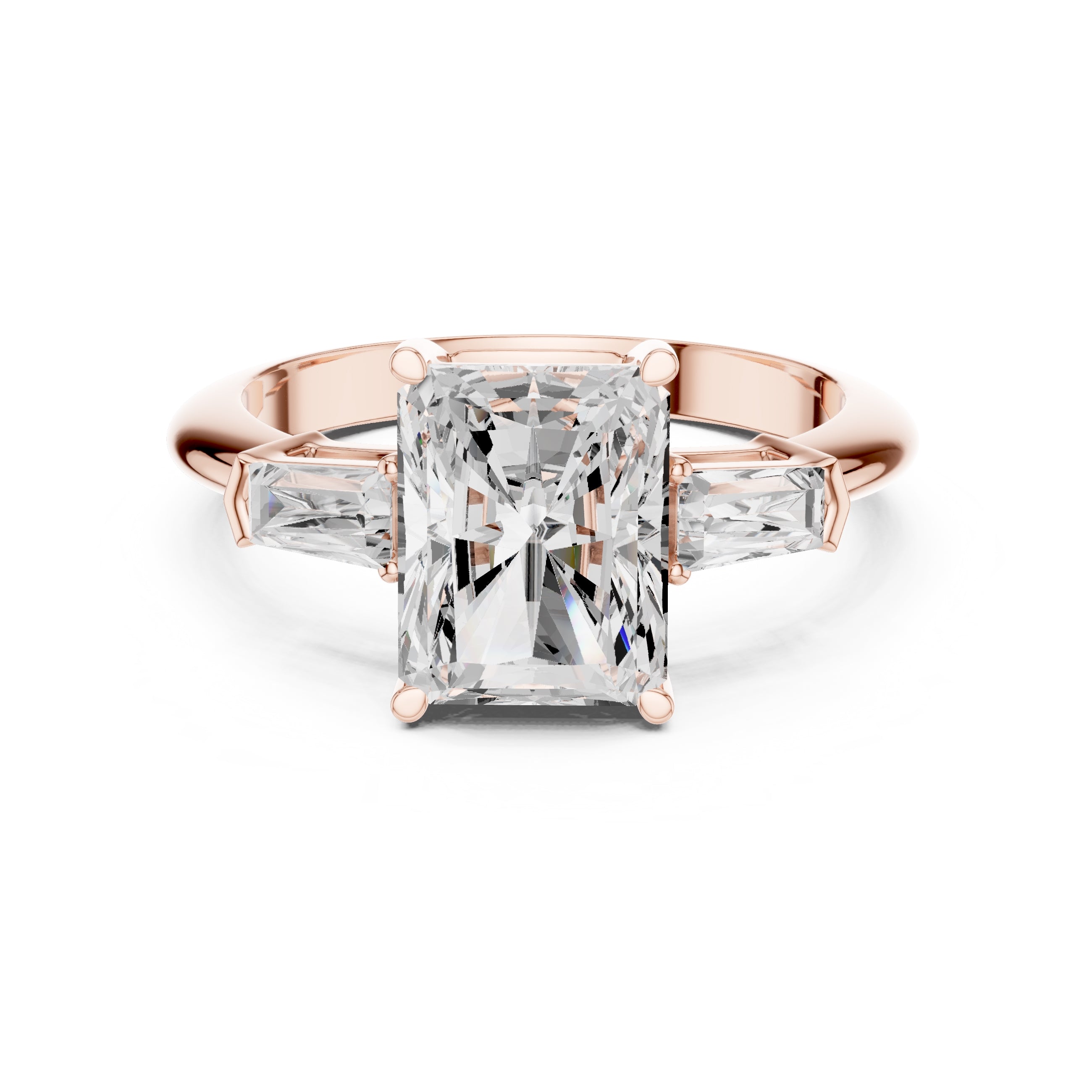 The Promise Trilogy 3ct Rose Gold Radiant