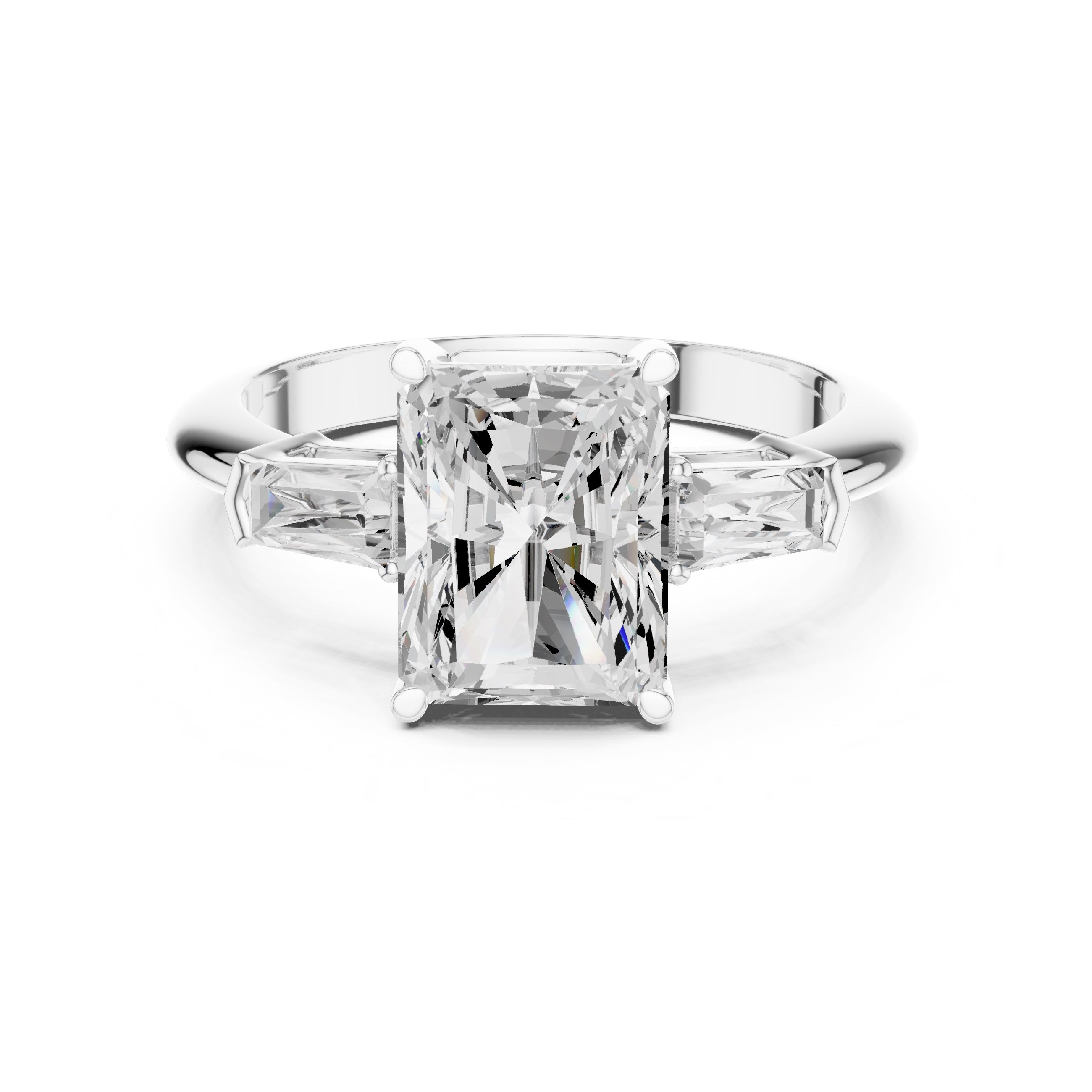 The Promise Trilogy 3ct White Gold Radiant
