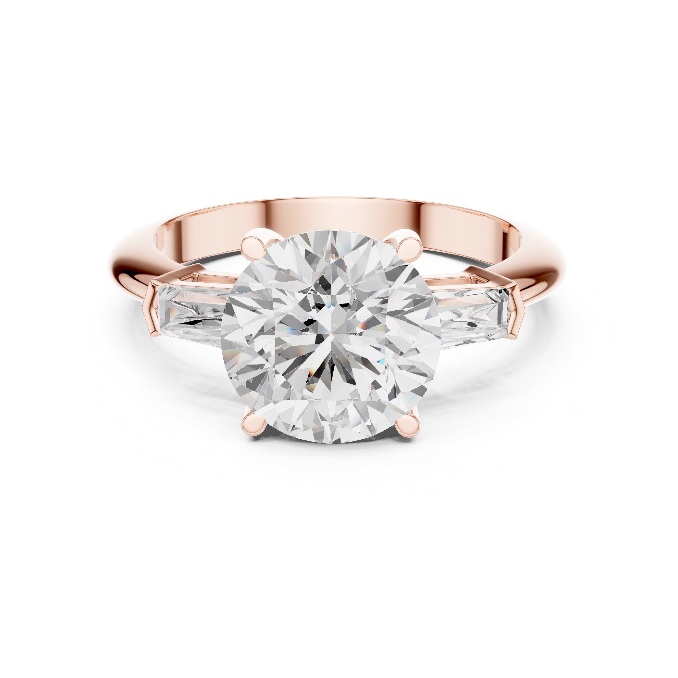 The Promise Trilogy 3ct Rose Gold Round