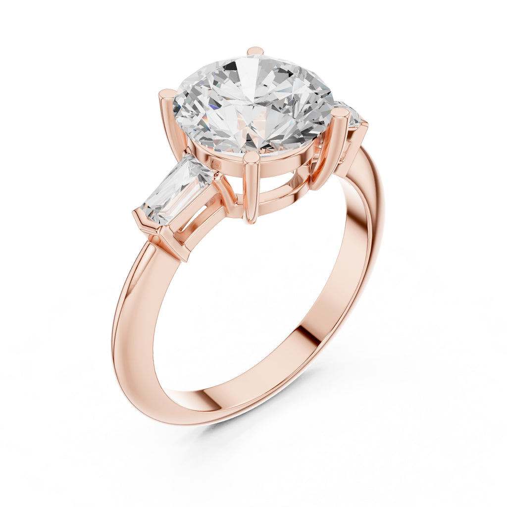 The Promise Trilogy 3ct Rose Gold Round