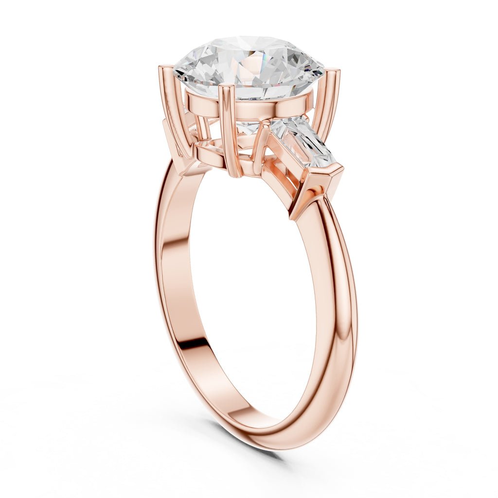 The Promise Trilogy 3ct Rose Gold Round