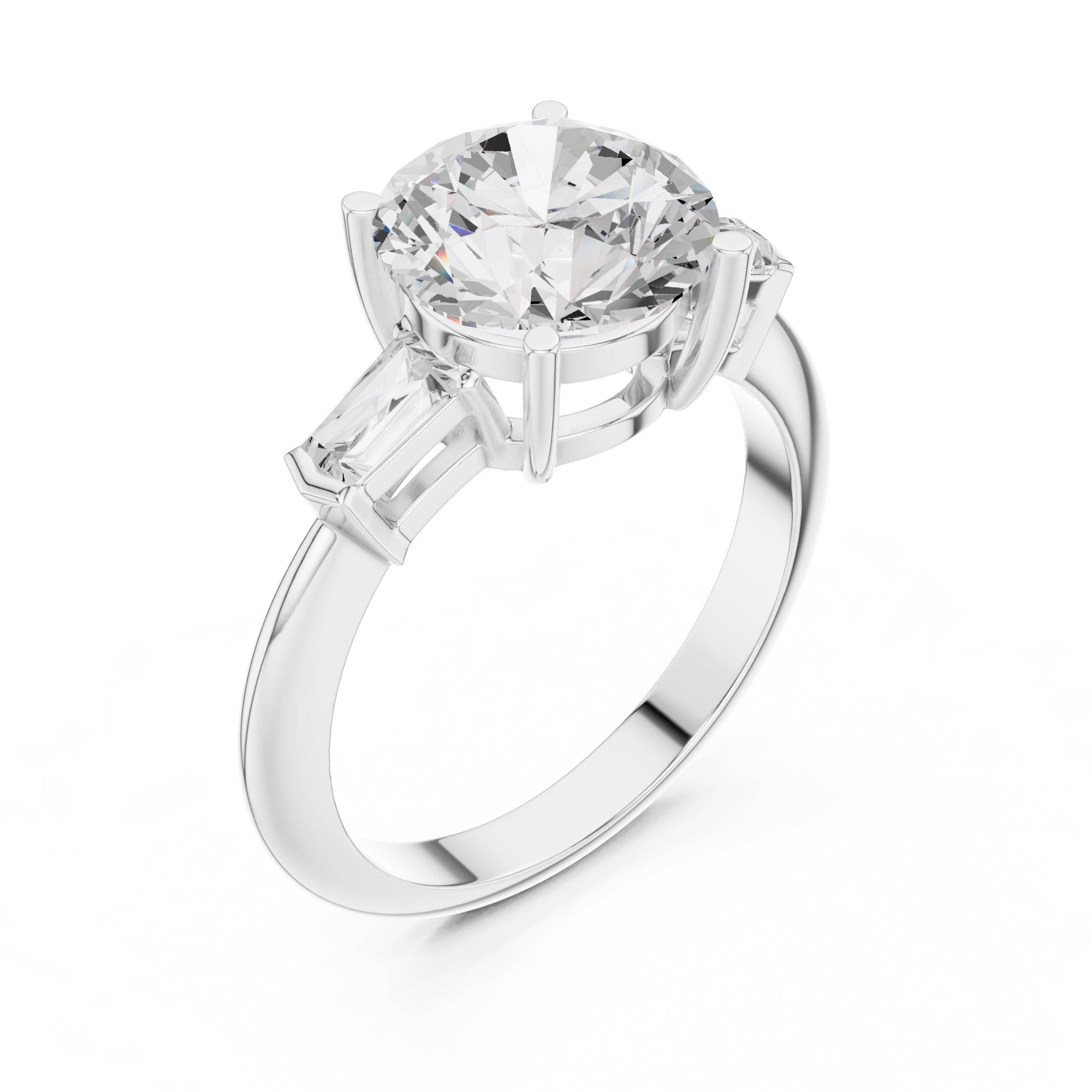 The Promise Trilogy 3ct White Gold Round