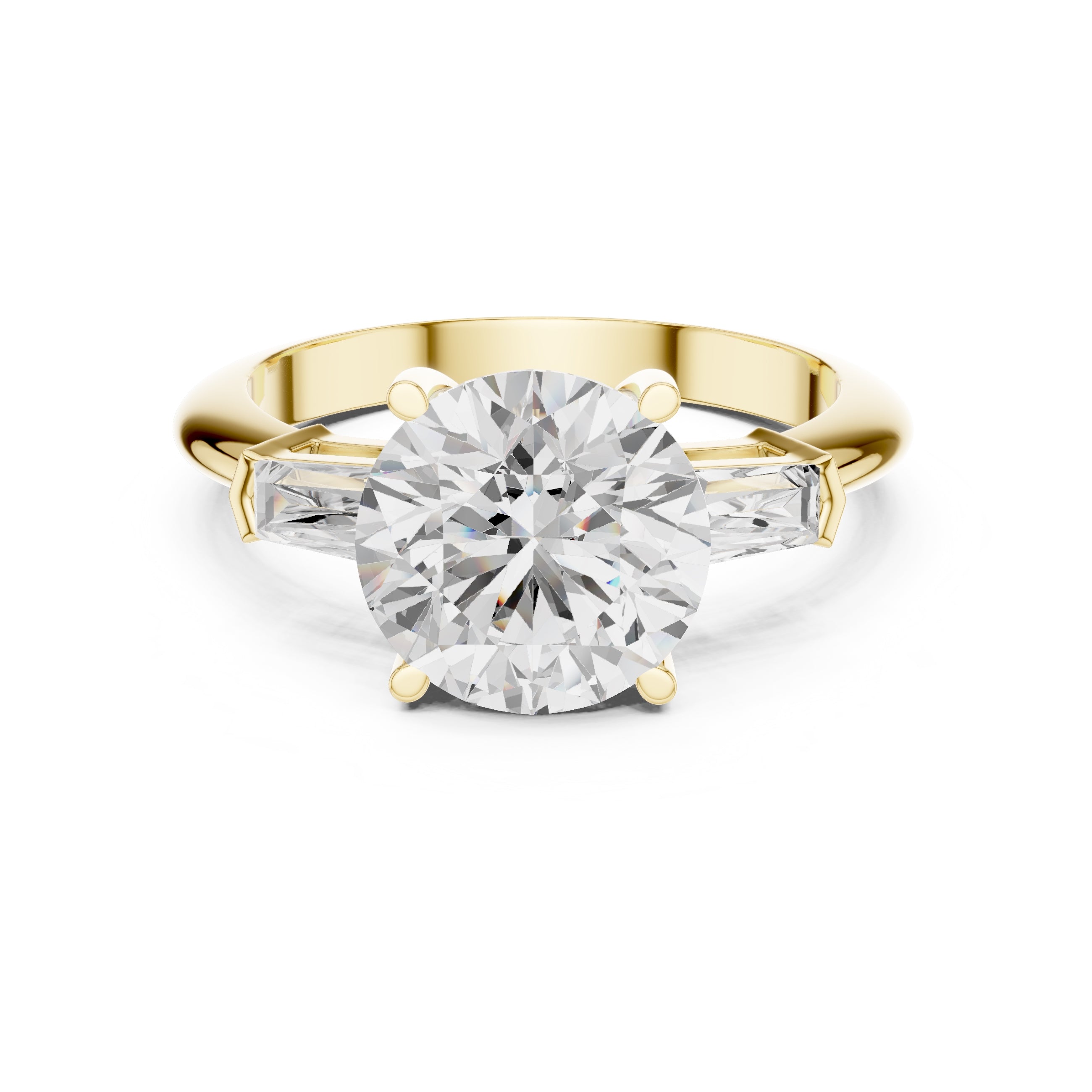 The Promise Trilogy 3ct Yellow Gold Round