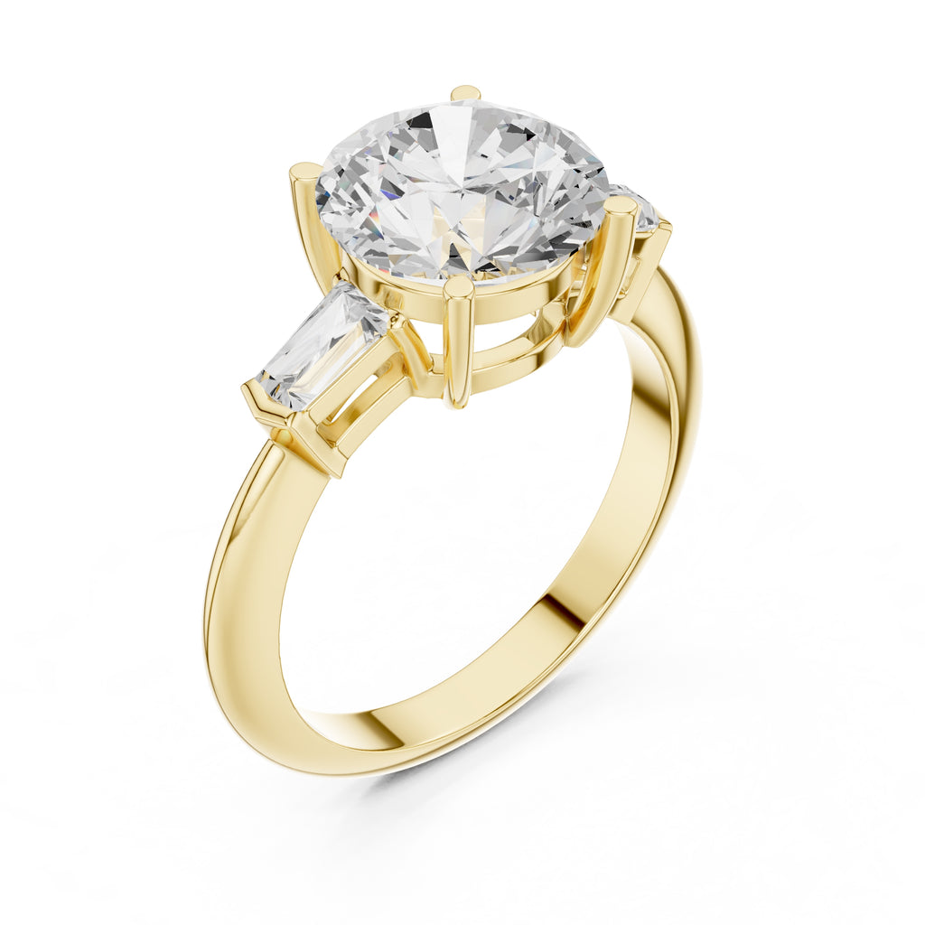 The Promise Trilogy 3ct Yellow Gold Round