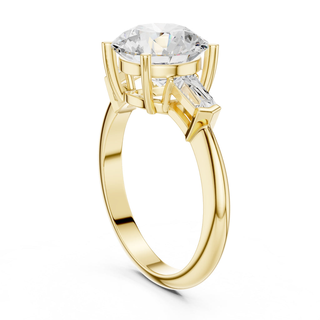 The Promise Trilogy 3ct Yellow Gold Round