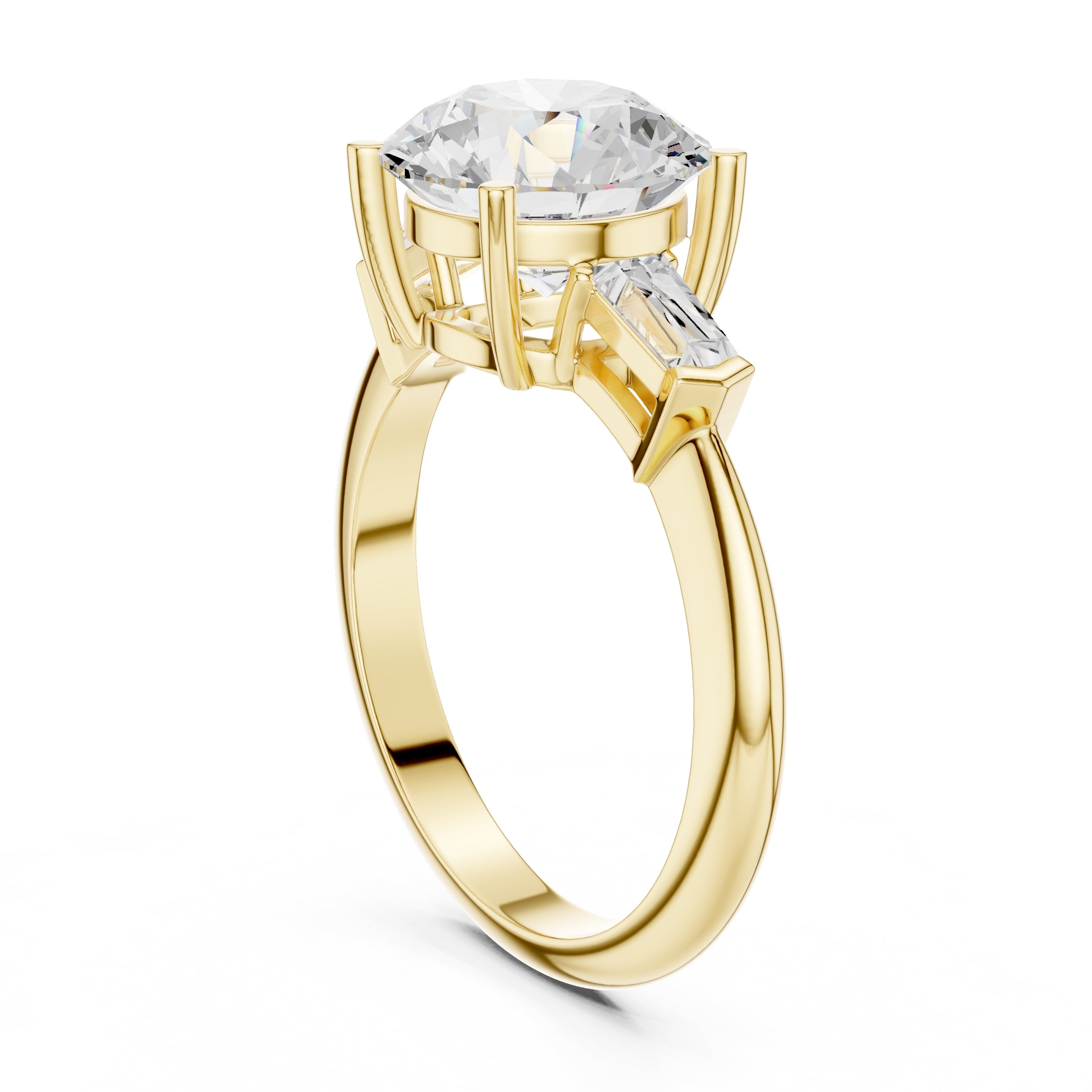 The Promise Trilogy 3ct Yellow Gold Round