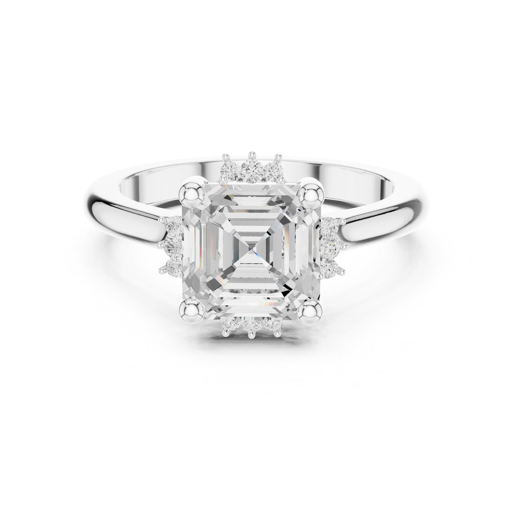 The Crown Radiance Solitaire 2ct White Gold Asscher