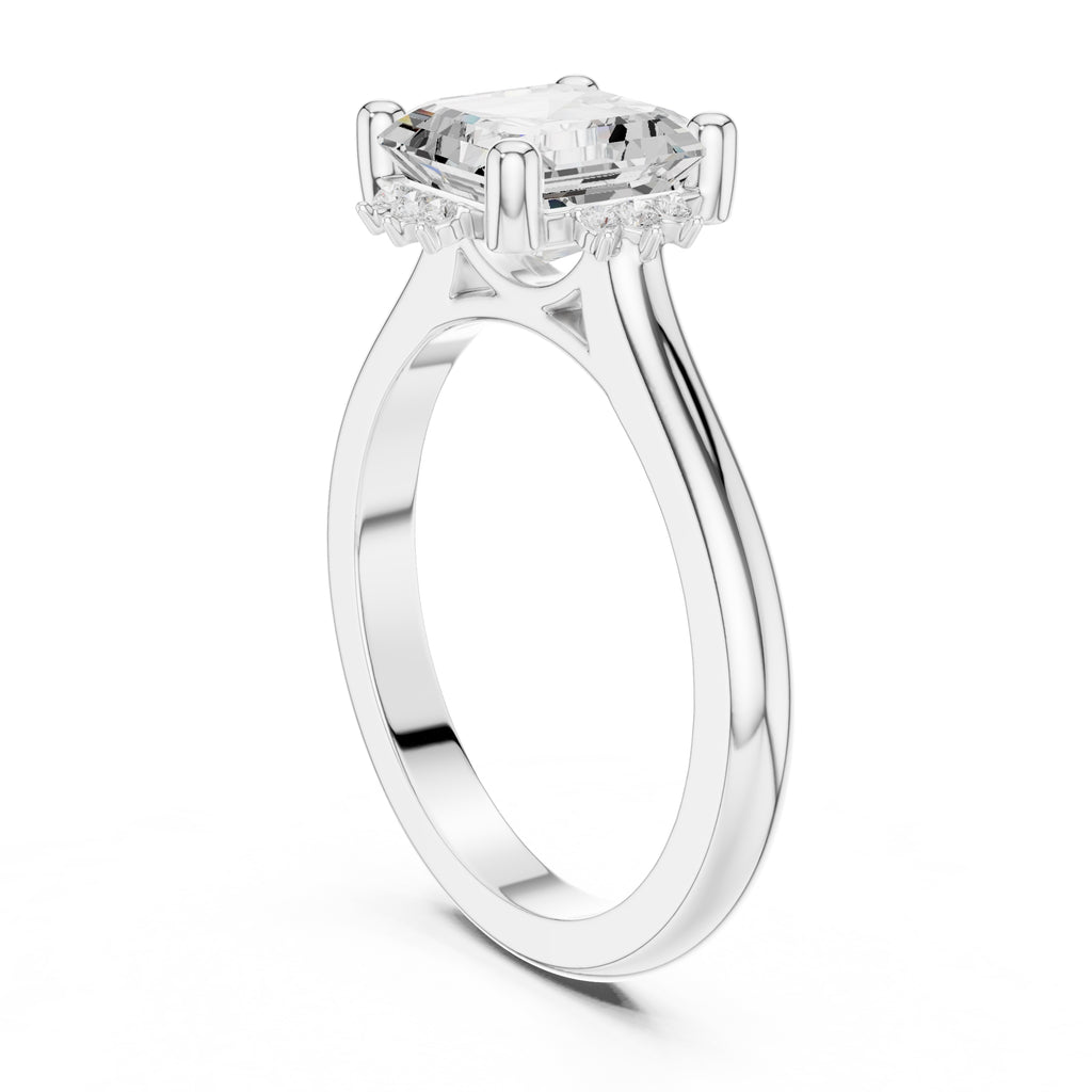 The Crown Radiance Solitaire 2ct White Gold Asscher