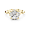 The Crown Radiance Solitaire 2ct Yellow Gold Asscher