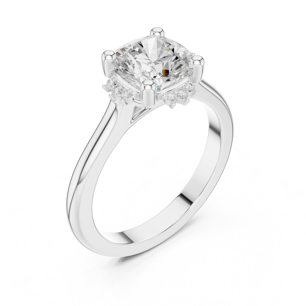 The Crown Radiance Solitaire 2ct White Gold Cushion