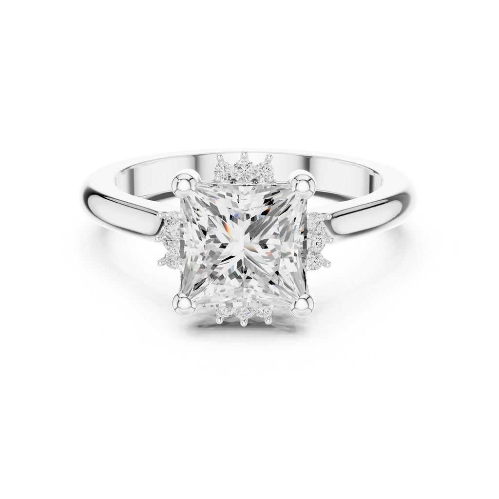 The Crown Radiance Solitaire 2ct White Gold Princess