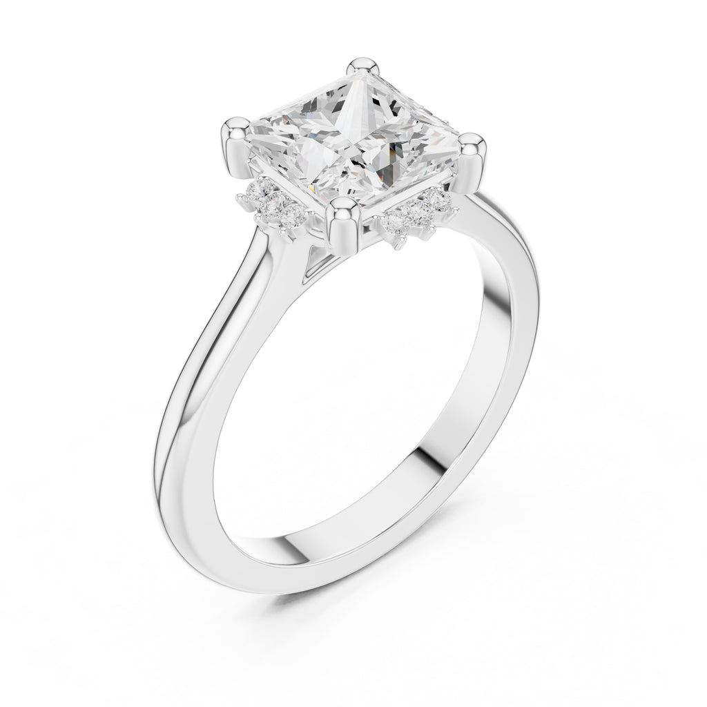 The Crown Radiance Solitaire 2ct White Gold Princess