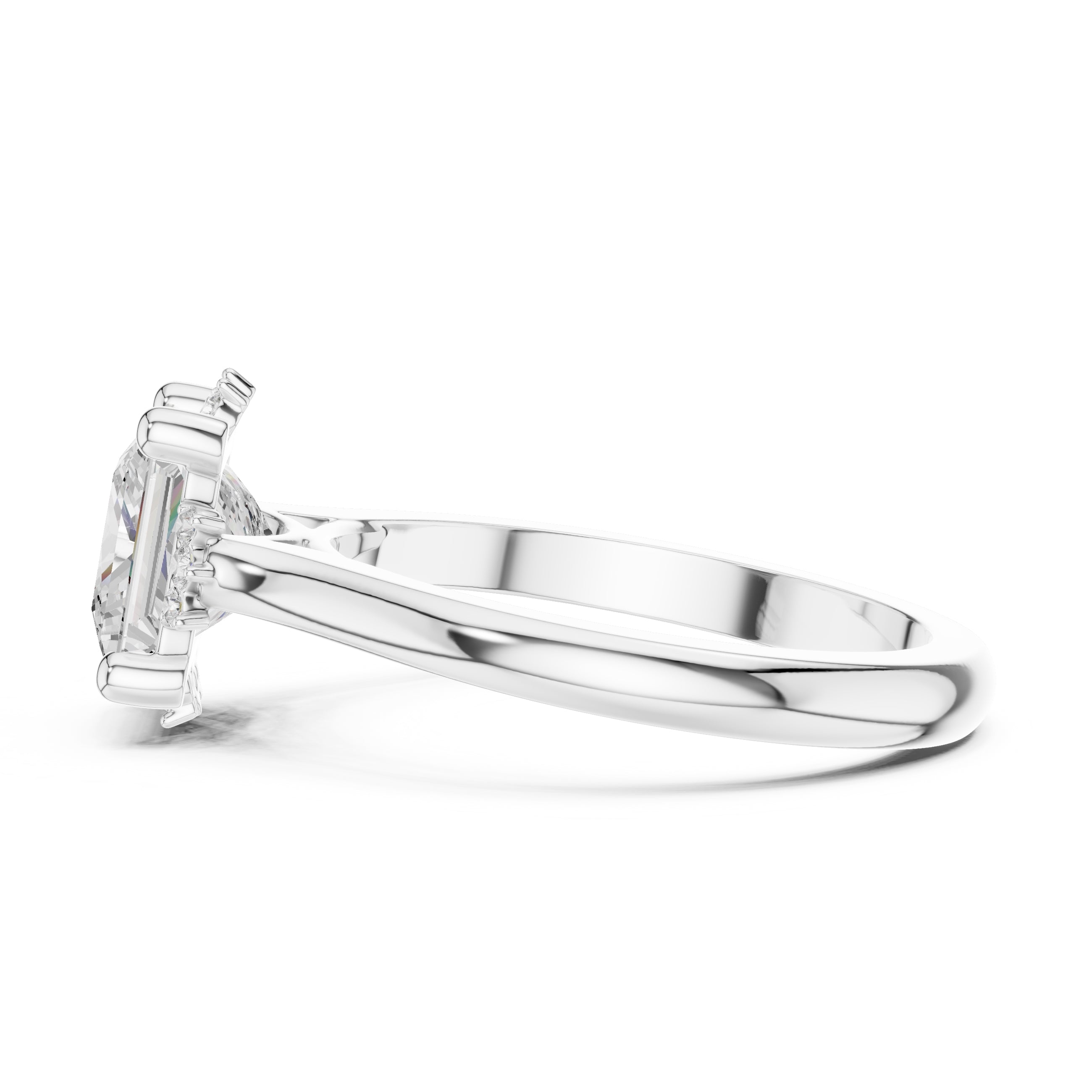 The Crown Radiance Solitaire 2ct White Gold Princess