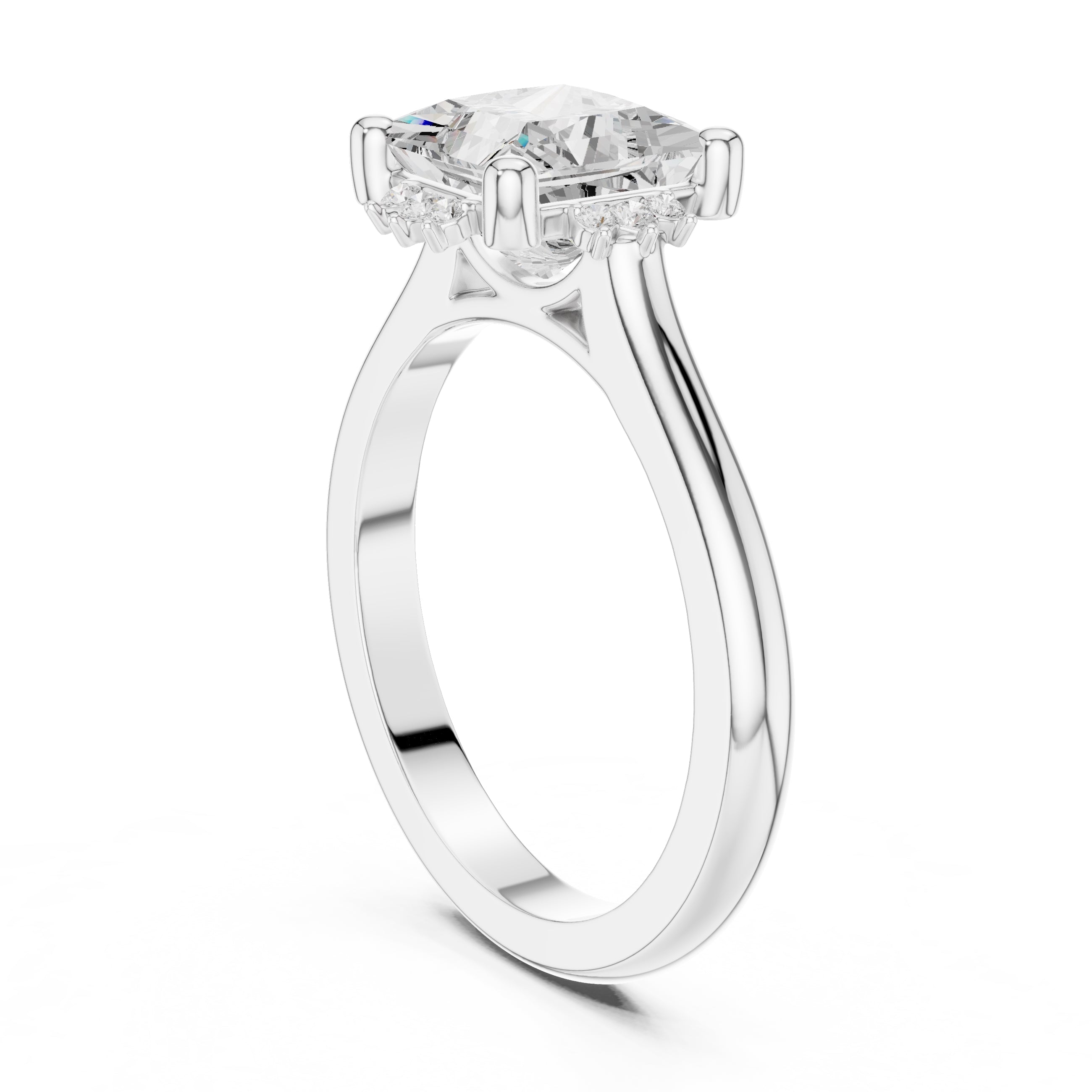 The Crown Radiance Solitaire 2ct White Gold Princess