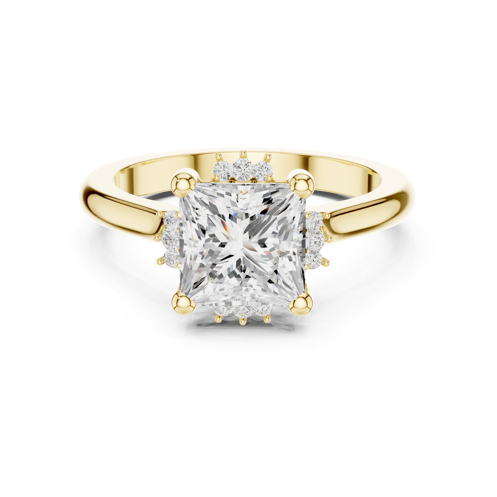 The Crown Radiance Solitaire 2ct Yellow Gold Princess