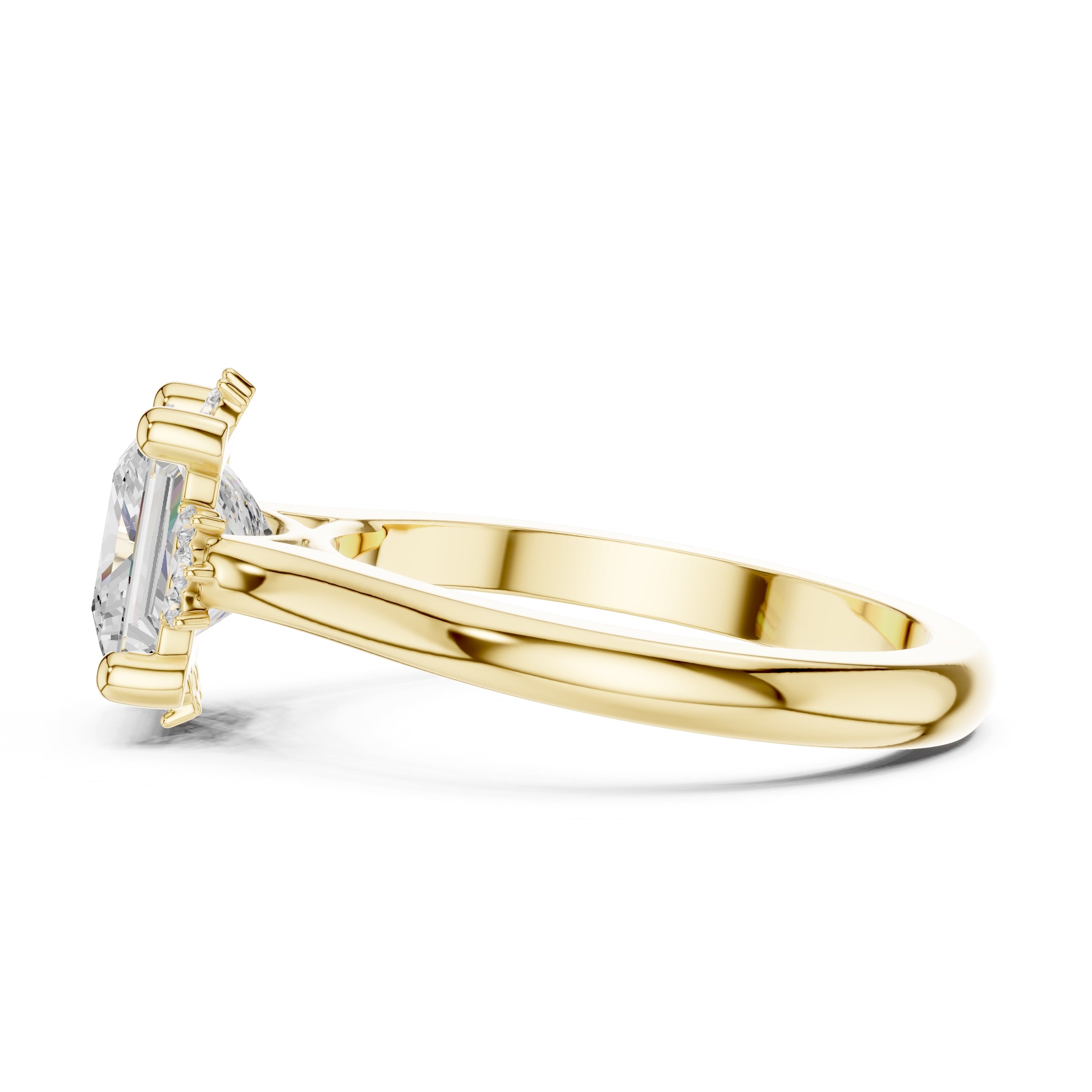 The Crown Radiance Solitaire 2ct Yellow Gold Princess