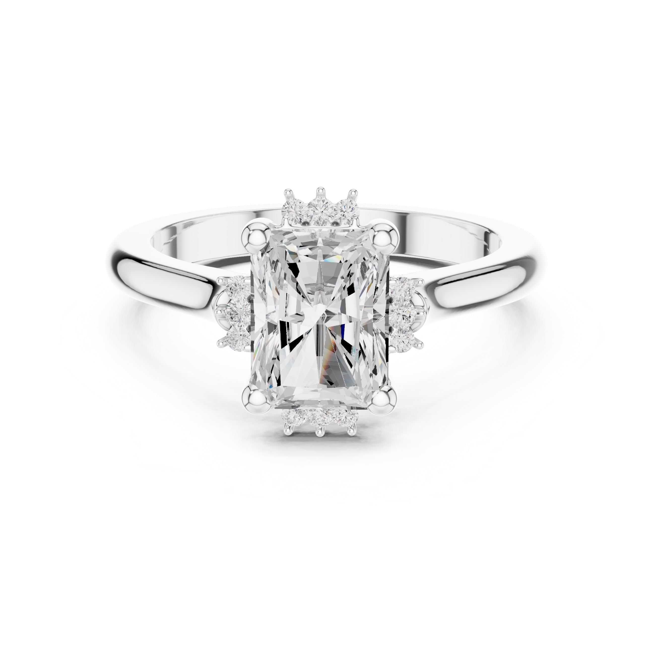 The Crown Radiance Solitaire 2ct White Gold Radiant