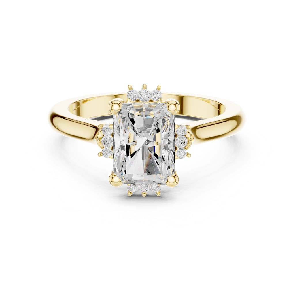The Crown Radiance Solitaire 2ct Yellow Gold Radiant
