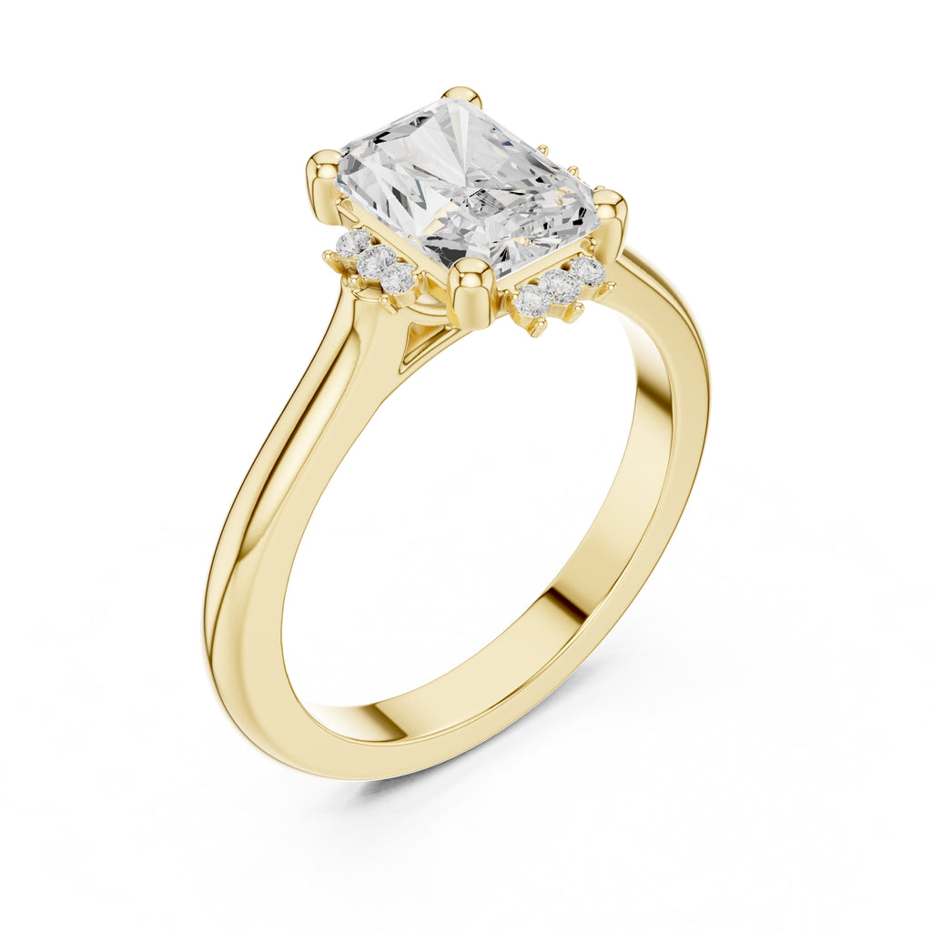 The Crown Radiance Solitaire 2ct Yellow Gold Radiant