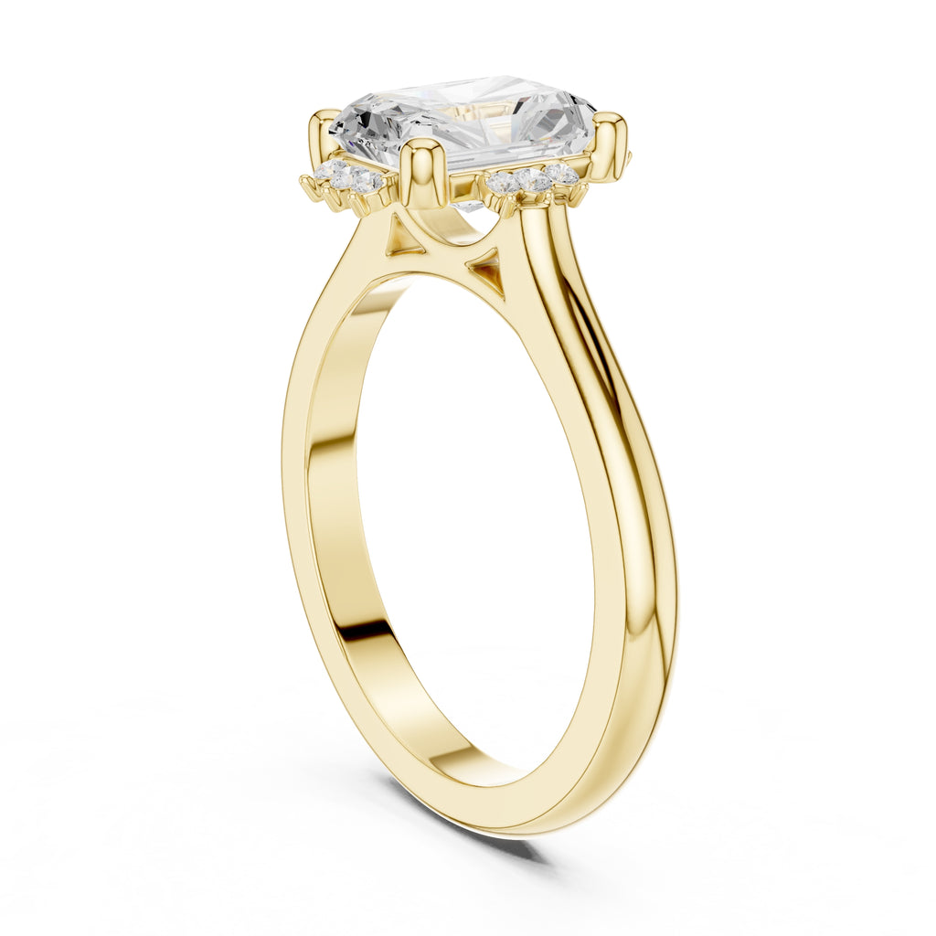 The Crown Radiance Solitaire 2ct Yellow Gold Radiant