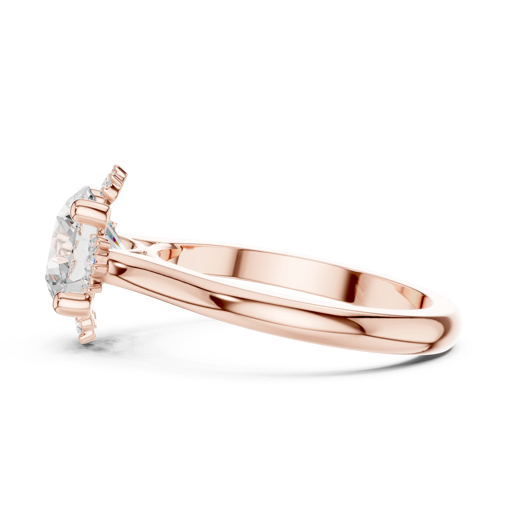 The Crown Radiance Solitaire 2ct Rose Gold Round