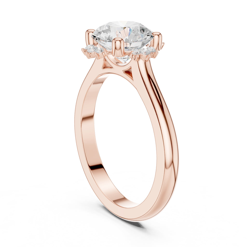 The Crown Radiance Solitaire 2ct Rose Gold Round