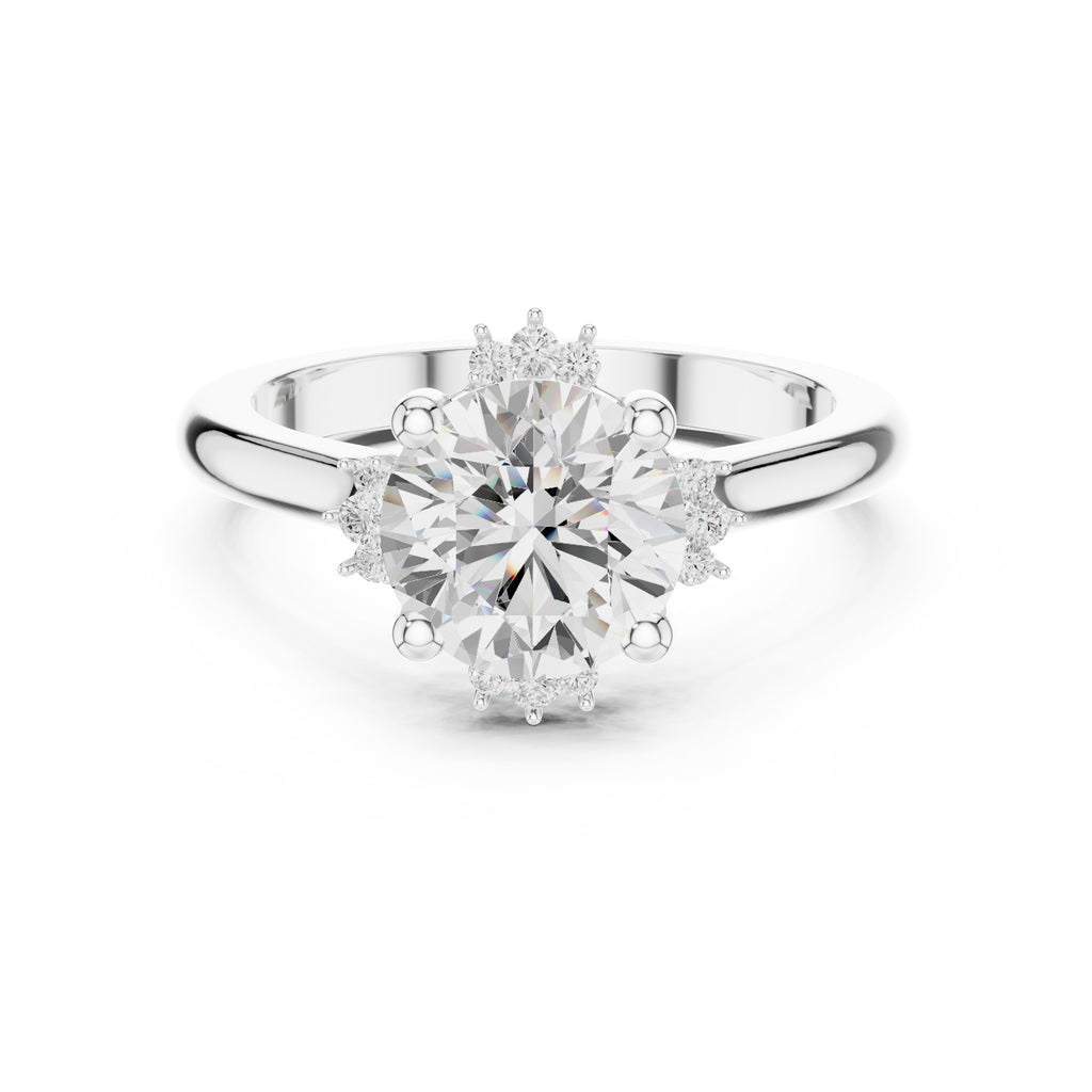 The Crown Radiance Solitaire 2ct White Gold Round