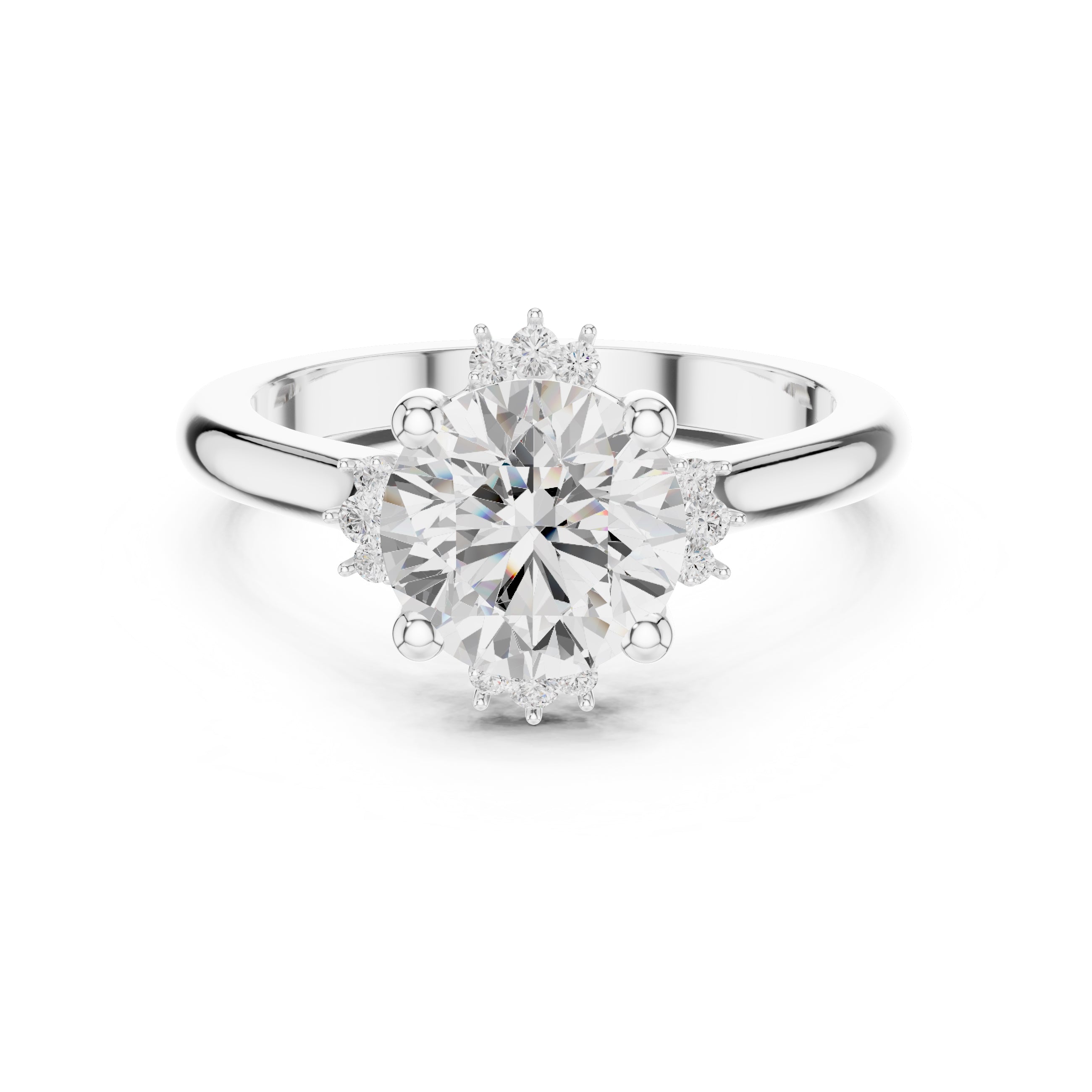 The Crown Radiance Solitaire 2ct White Gold Round