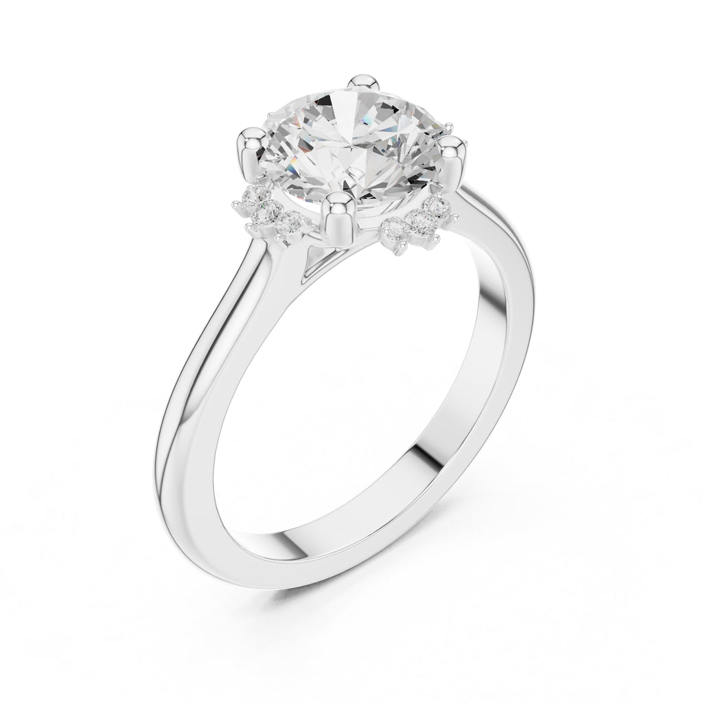 The Crown Radiance Solitaire 2ct White Gold Round