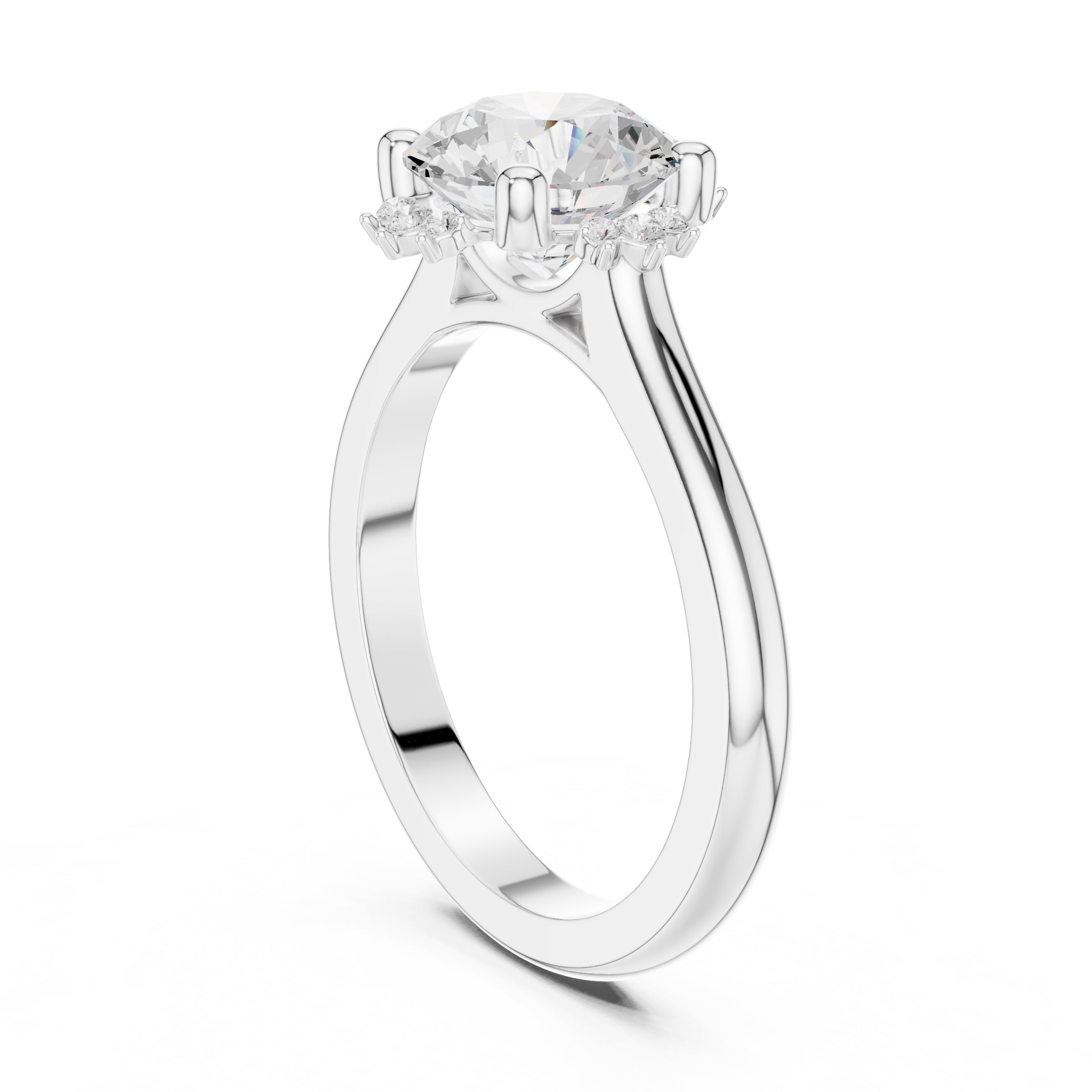 The Crown Radiance Solitaire 2ct White Gold Round