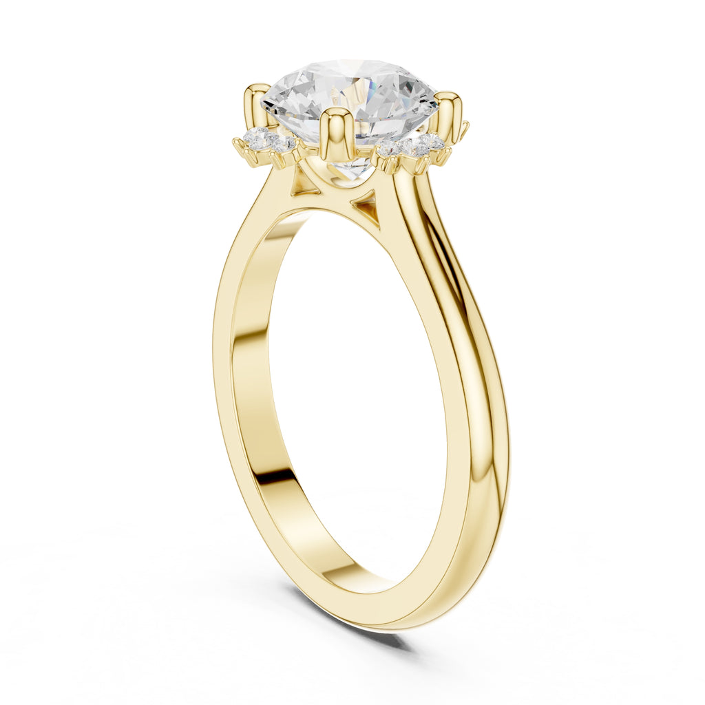 The Crown Radiance Solitaire 2ct Yellow Gold Round