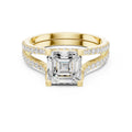 The Roseate Embrace Ring 1.54ct Yellow Gold Asscher
