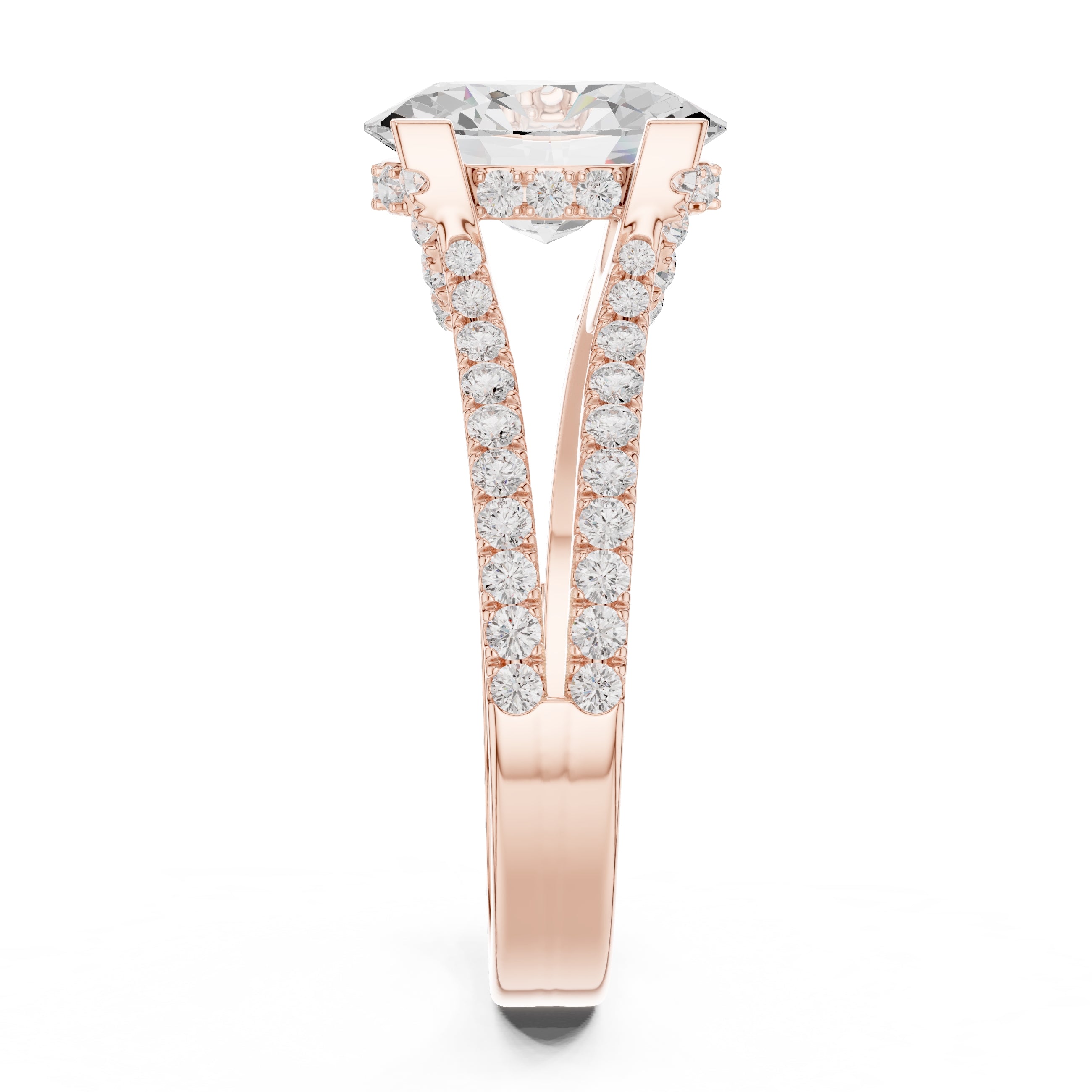 The Roseate Embrace Ring 1.54ct Rose Gold Oval