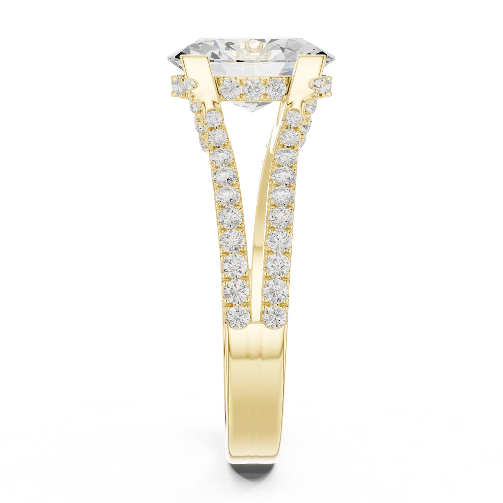 The Roseate Embrace Ring 1.54ct Yellow Gold Oval