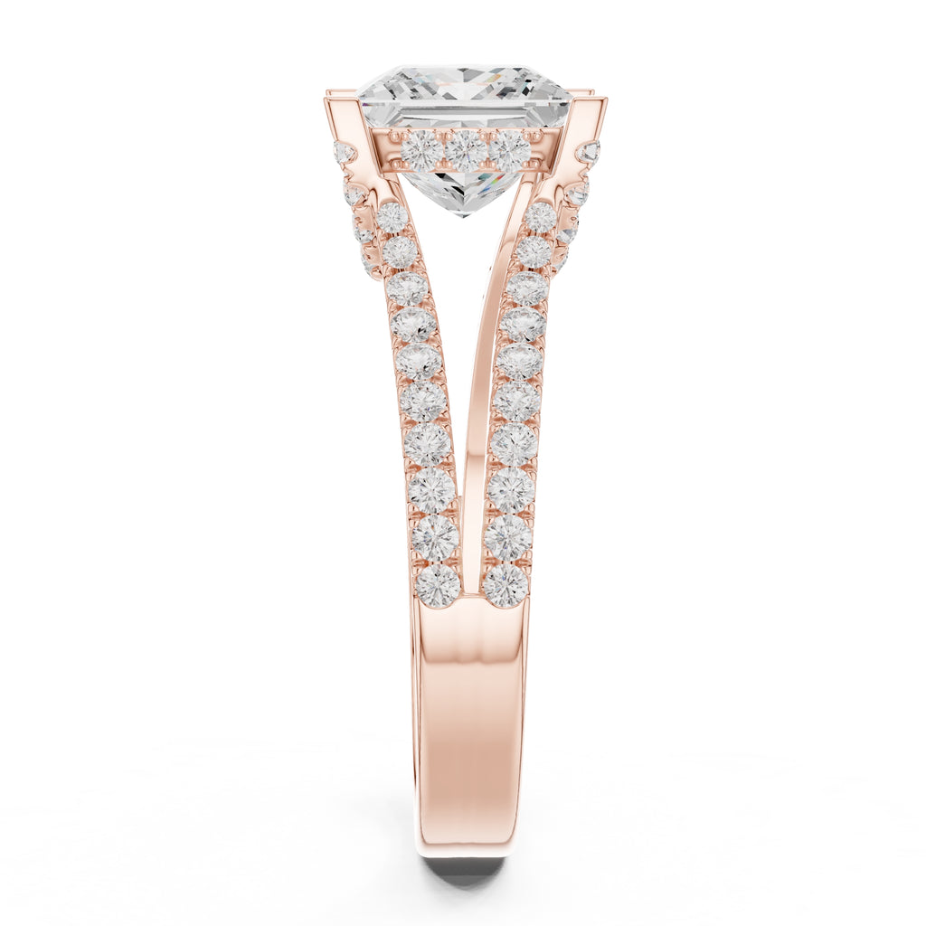 The Roseate Embrace Ring 1.54ct Rose Gold Princess