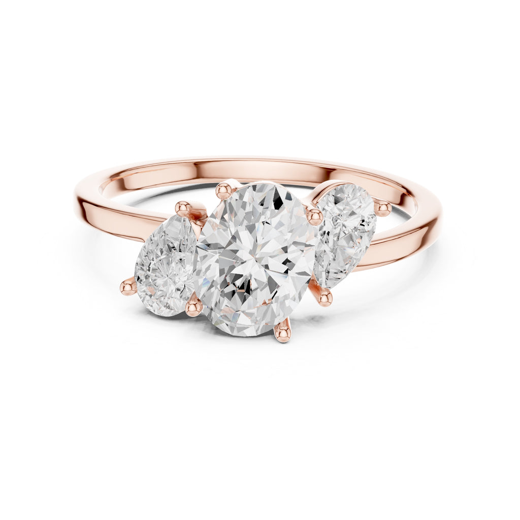 The Sienna Trilogy Ring 1ct Rose Gold