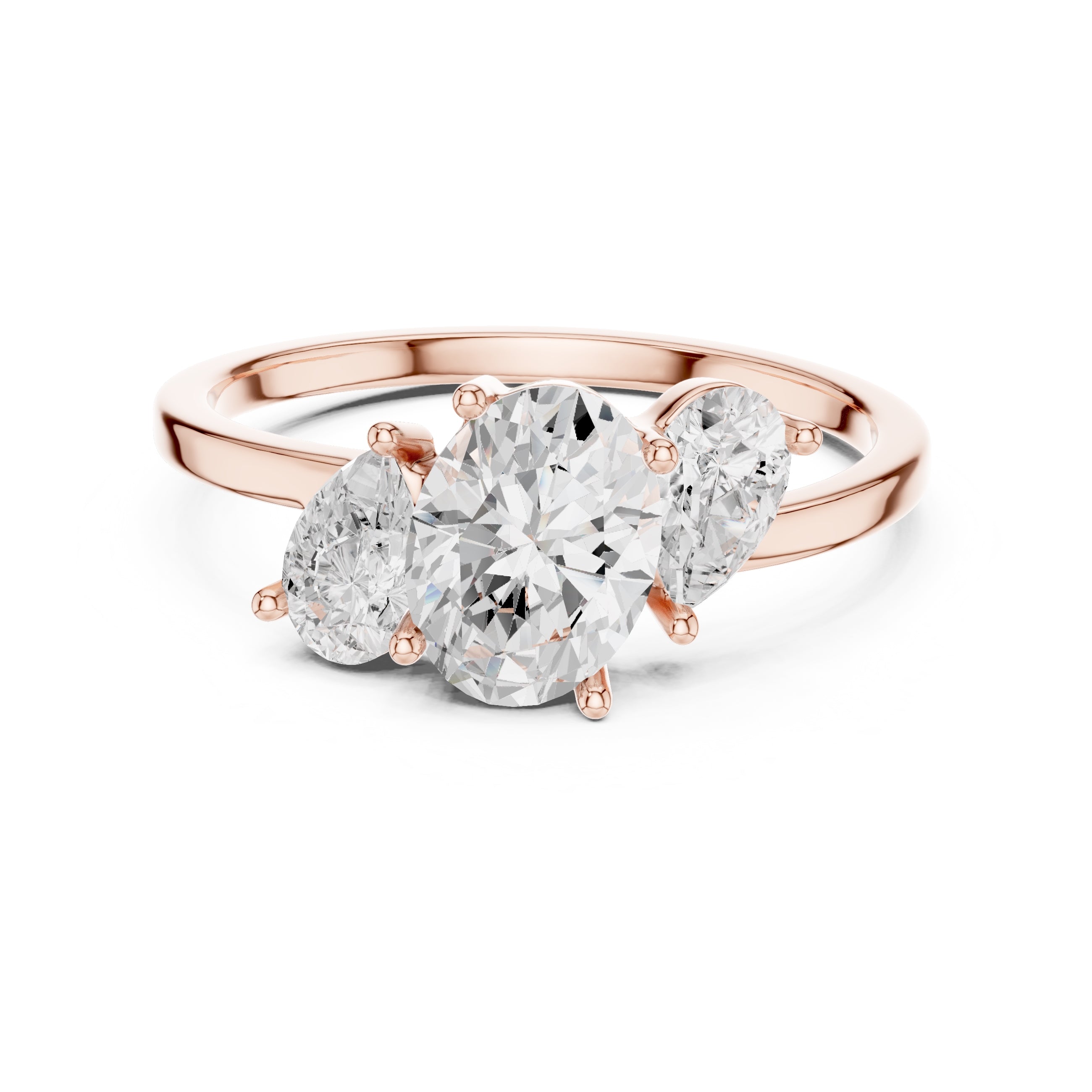 The Sienna Trilogy Ring 1ct Rose Gold
