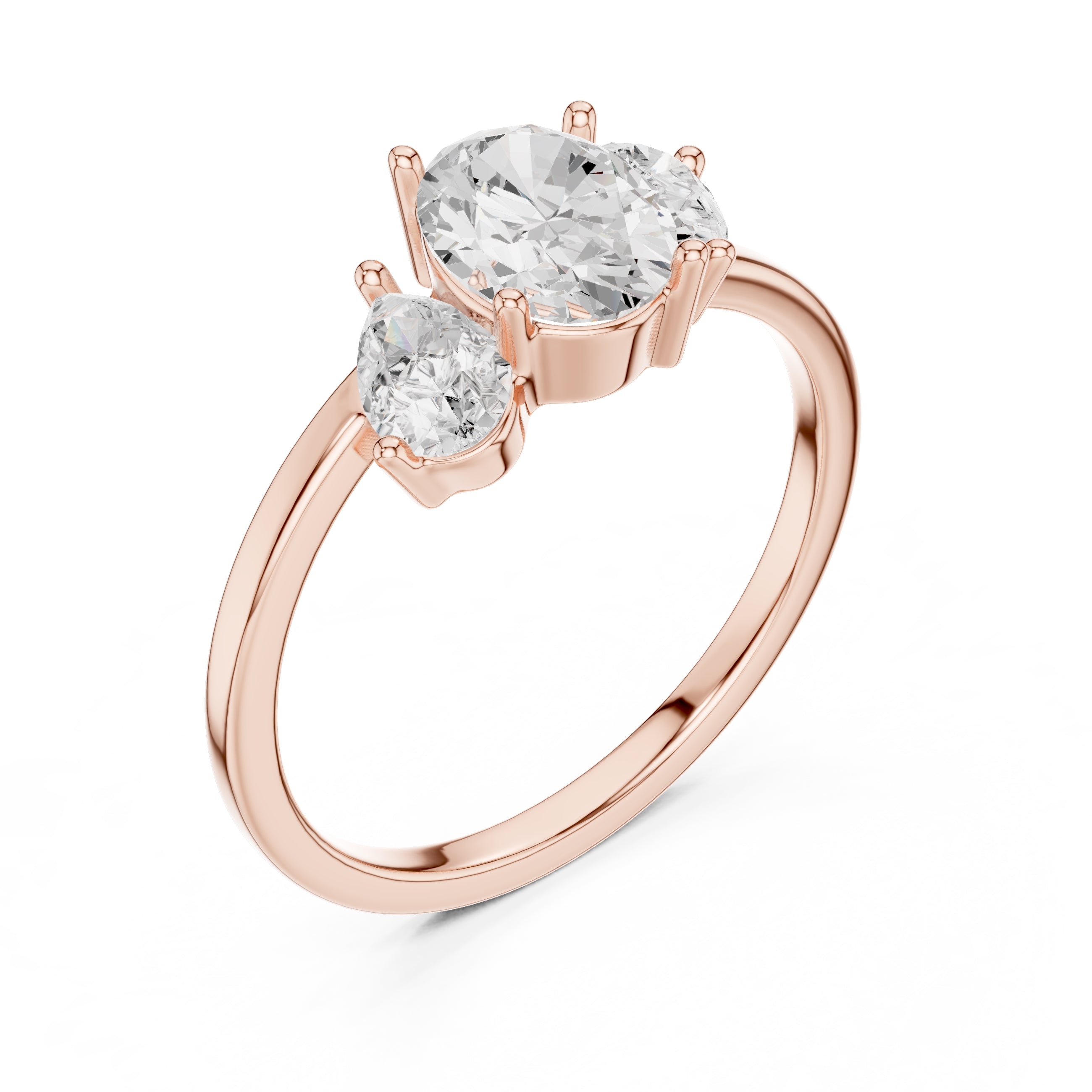 The Sienna Trilogy Ring 1ct Rose Gold