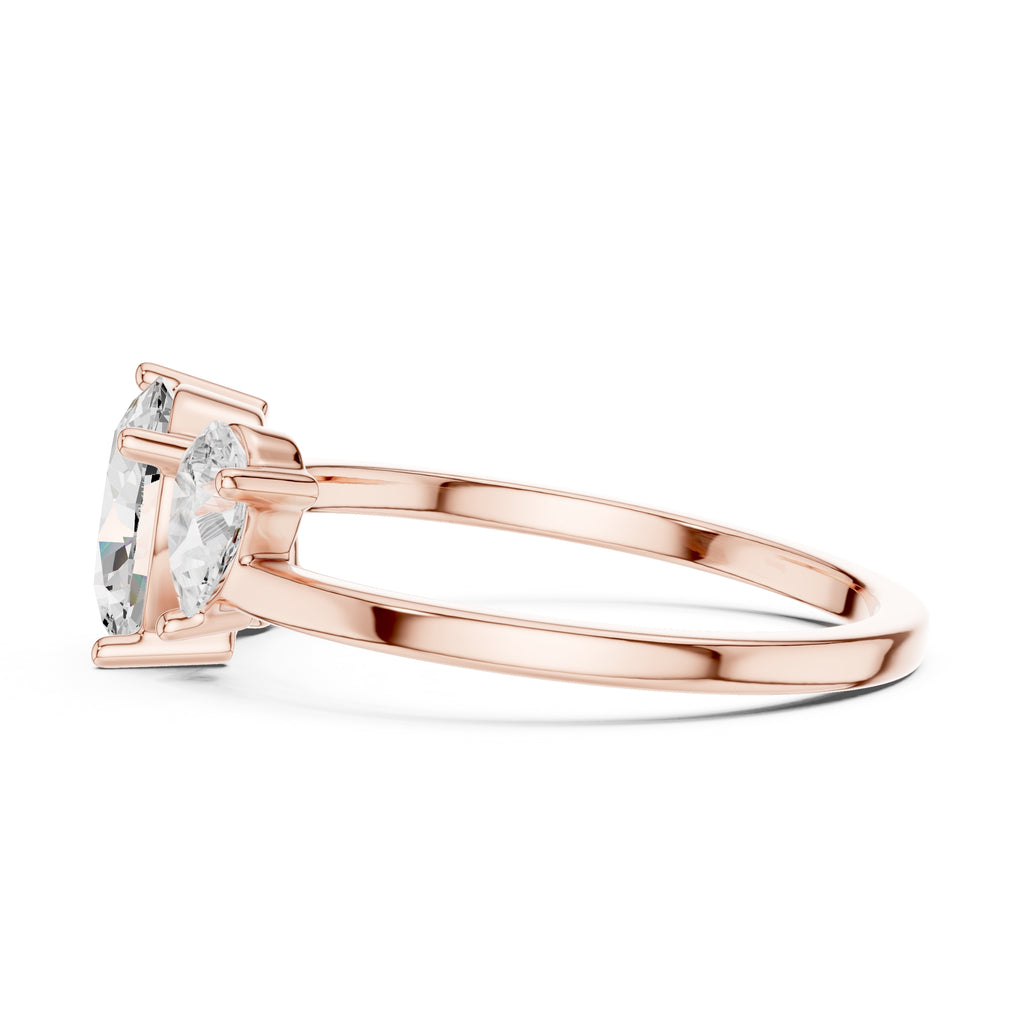 The Sienna Trilogy Ring 1ct Rose Gold