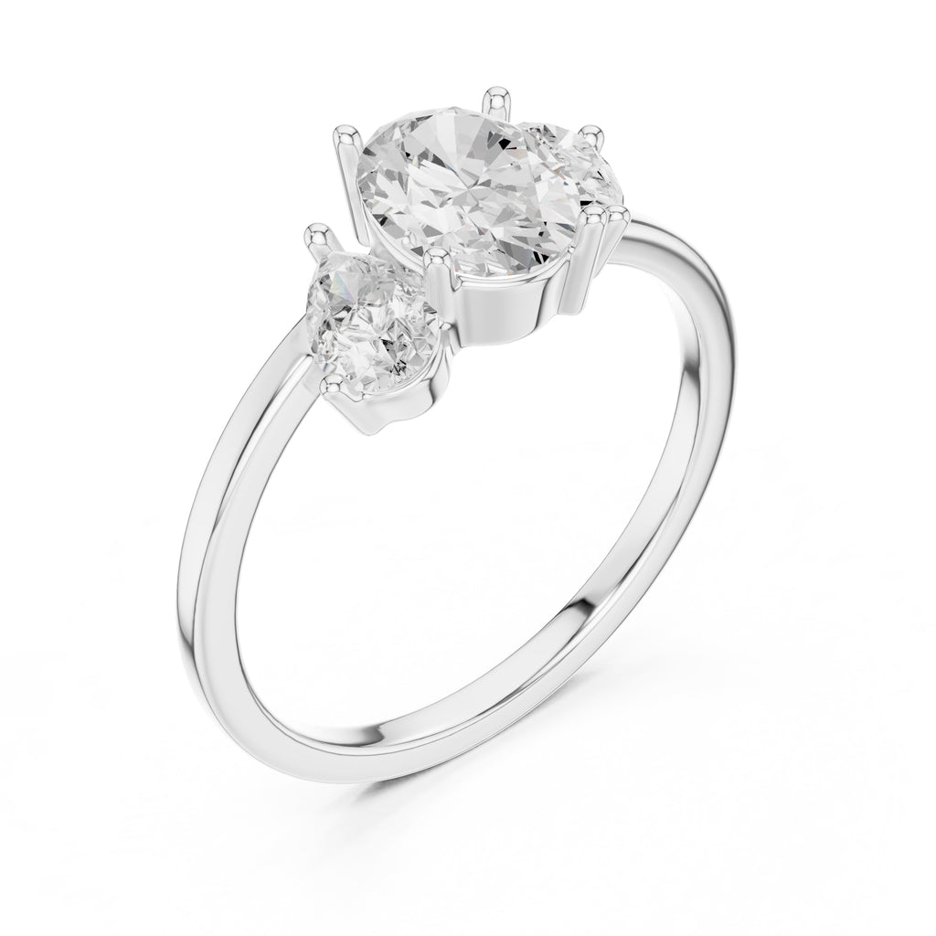 The Sienna Trilogy Ring 1ct White Gold